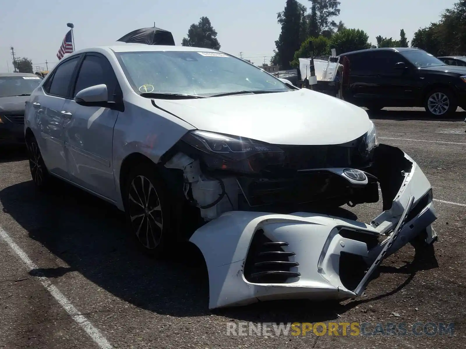 1 Photograph of a damaged car 5YFBURHE9KP885261 TOYOTA COROLLA 2019