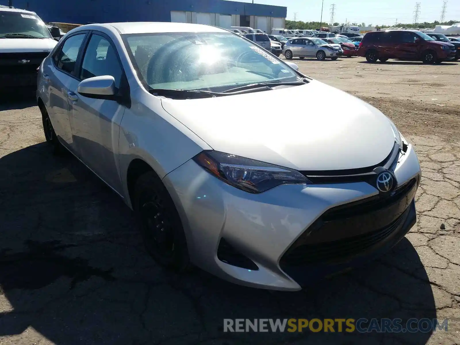 1 Photograph of a damaged car 5YFBURHE9KP885342 TOYOTA COROLLA 2019