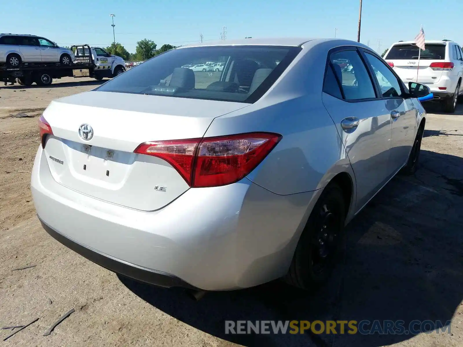 4 Photograph of a damaged car 5YFBURHE9KP885342 TOYOTA COROLLA 2019