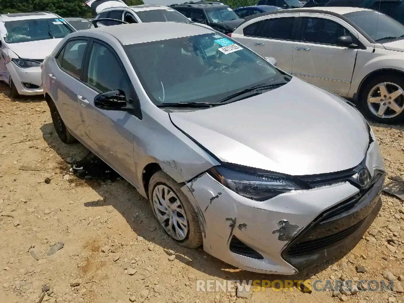 1 Photograph of a damaged car 5YFBURHE9KP885440 TOYOTA COROLLA 2019