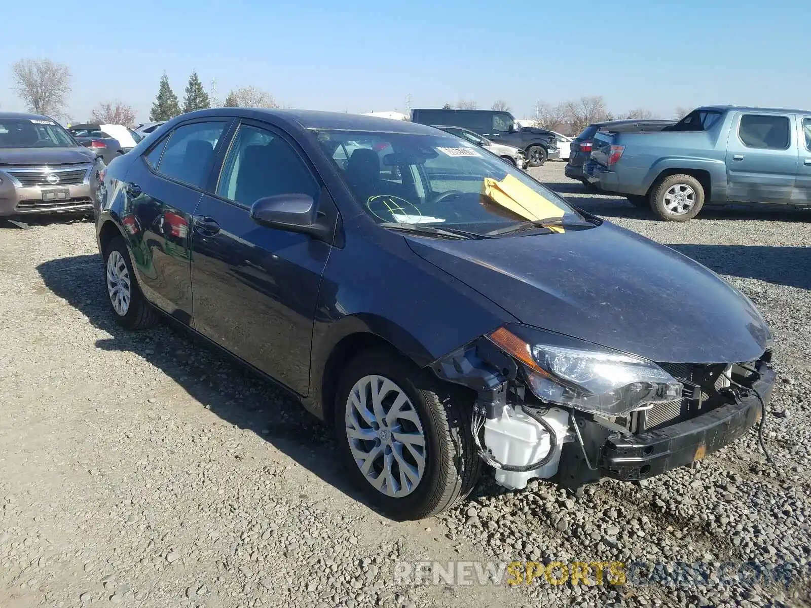 1 Photograph of a damaged car 5YFBURHE9KP885518 TOYOTA COROLLA 2019