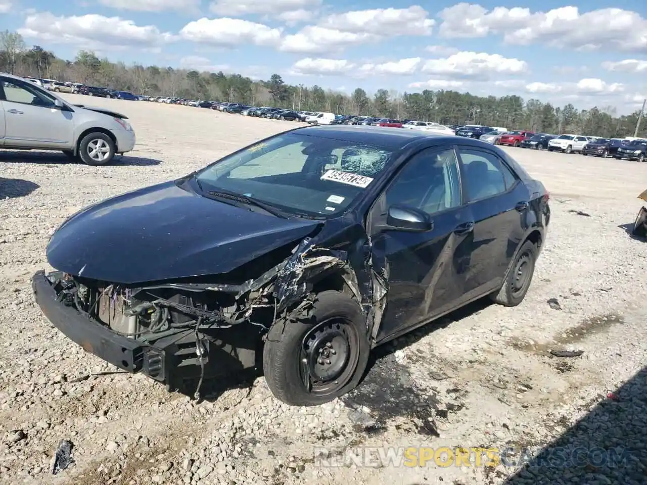 1 Photograph of a damaged car 5YFBURHE9KP885566 TOYOTA COROLLA 2019
