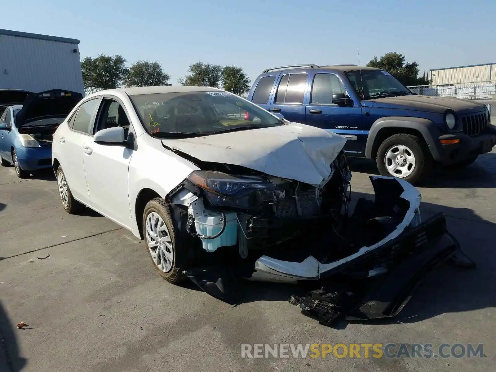 1 Photograph of a damaged car 5YFBURHE9KP886491 TOYOTA COROLLA 2019