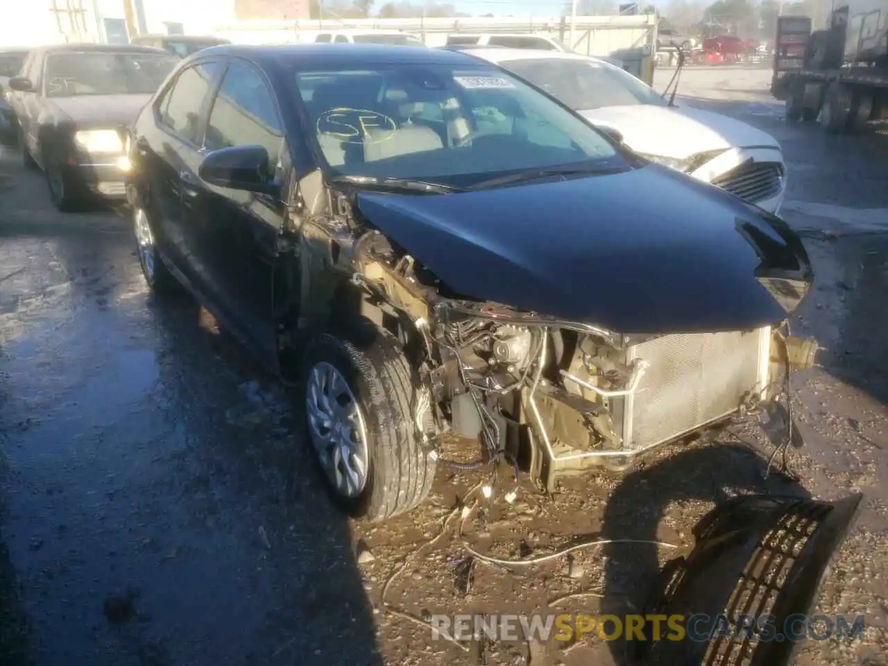 1 Photograph of a damaged car 5YFBURHE9KP887513 TOYOTA COROLLA 2019