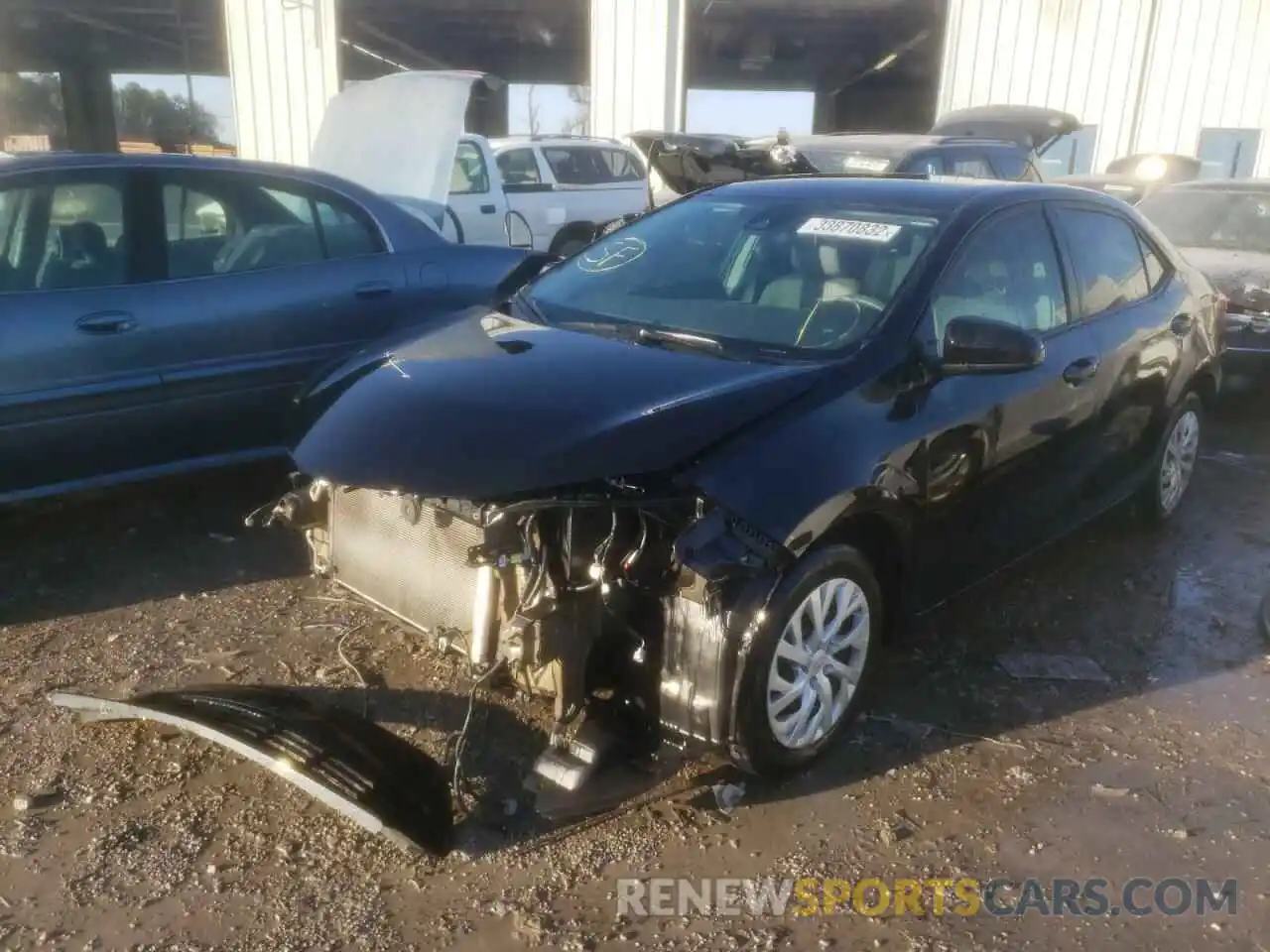 2 Photograph of a damaged car 5YFBURHE9KP887513 TOYOTA COROLLA 2019