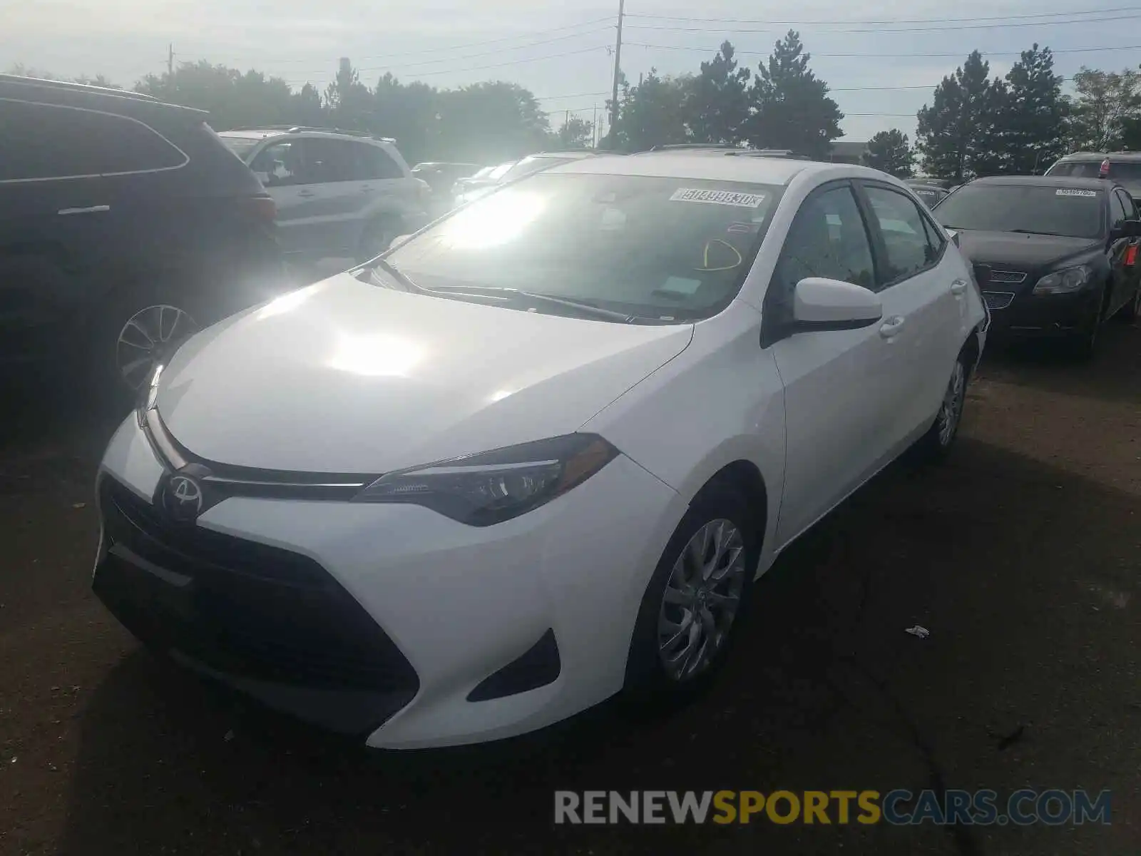 2 Photograph of a damaged car 5YFBURHE9KP887947 TOYOTA COROLLA 2019