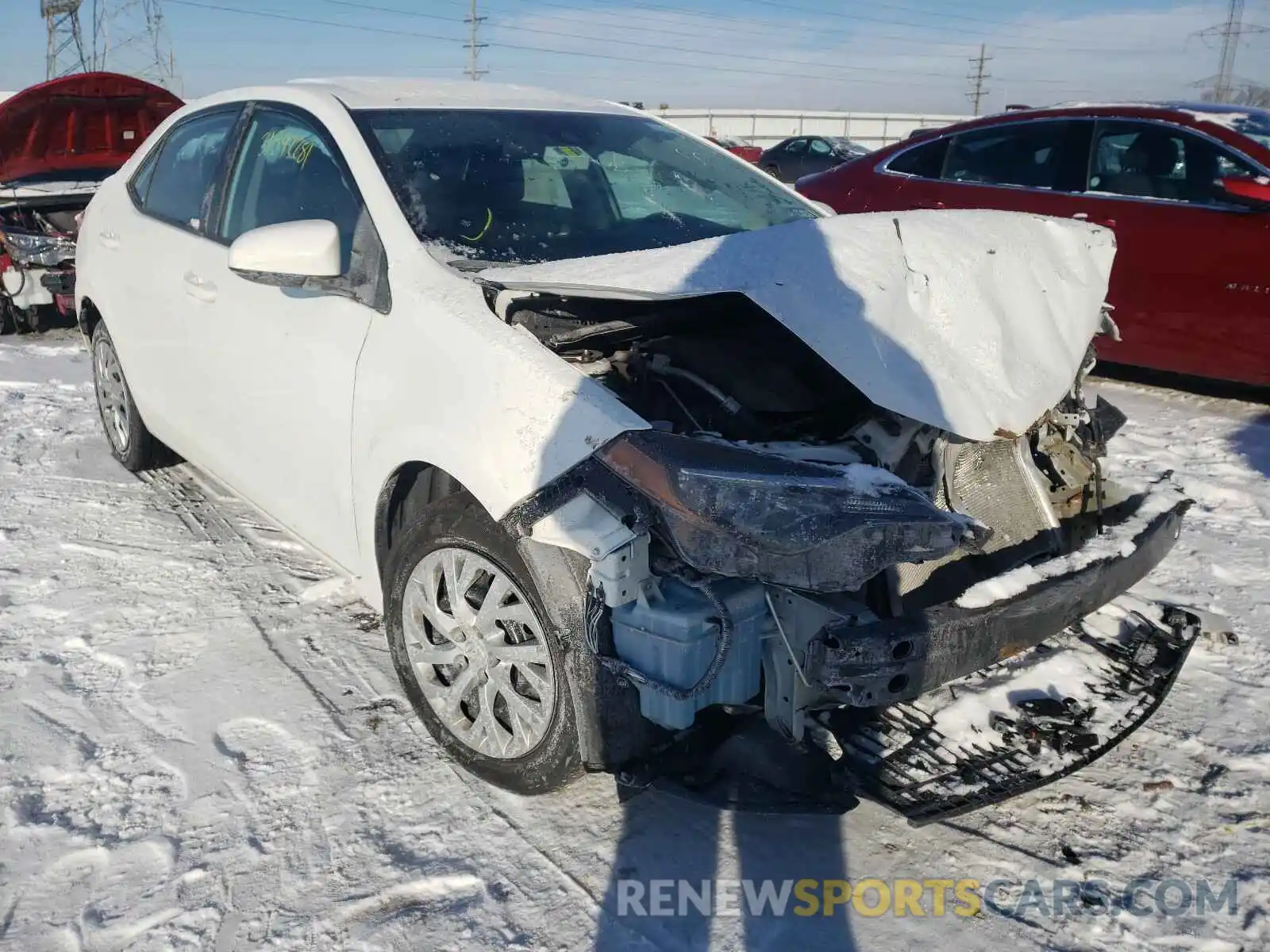 1 Photograph of a damaged car 5YFBURHE9KP888323 TOYOTA COROLLA 2019