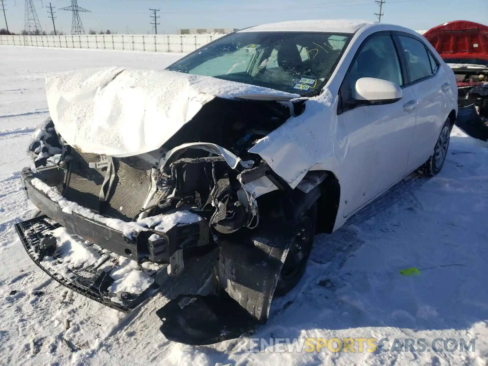 2 Photograph of a damaged car 5YFBURHE9KP888323 TOYOTA COROLLA 2019