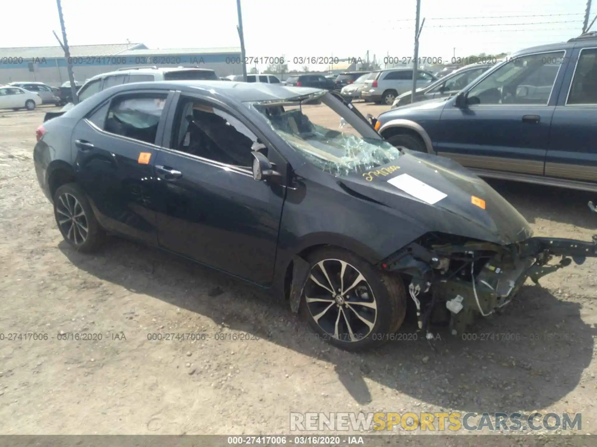 1 Photograph of a damaged car 5YFBURHE9KP888354 TOYOTA COROLLA 2019