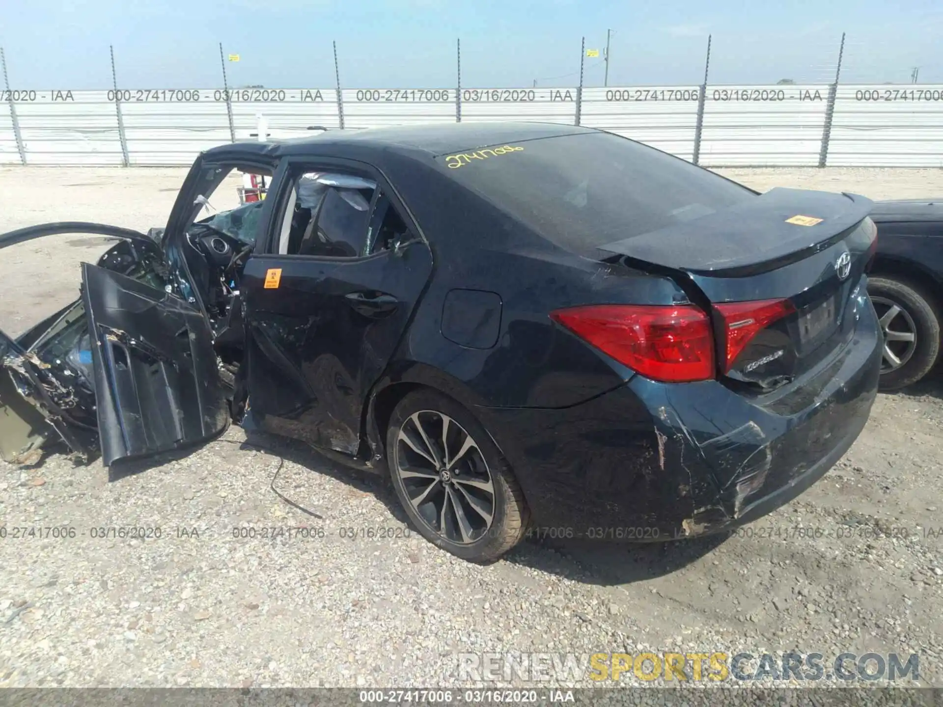 3 Photograph of a damaged car 5YFBURHE9KP888354 TOYOTA COROLLA 2019