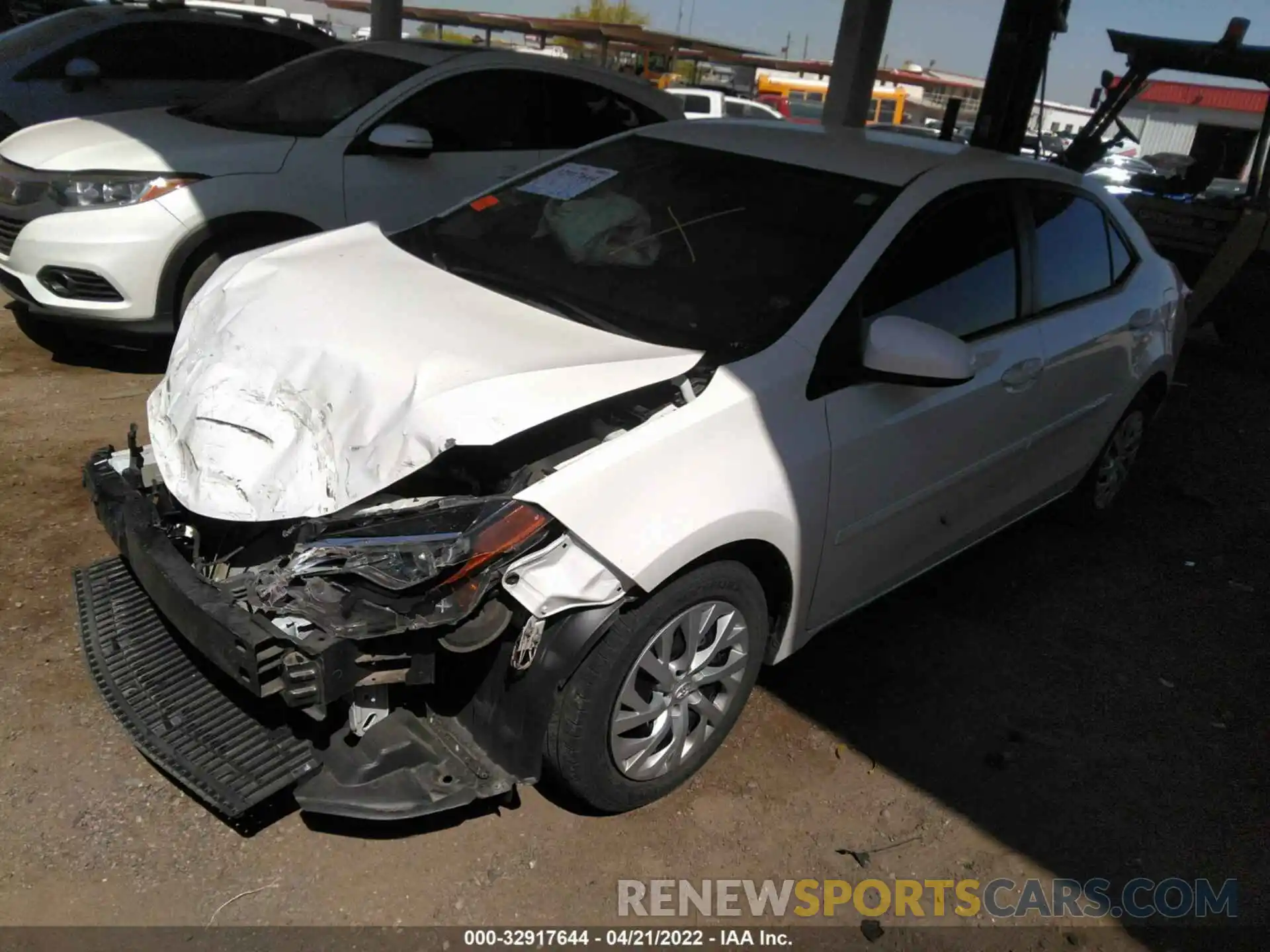 2 Photograph of a damaged car 5YFBURHE9KP888421 TOYOTA COROLLA 2019