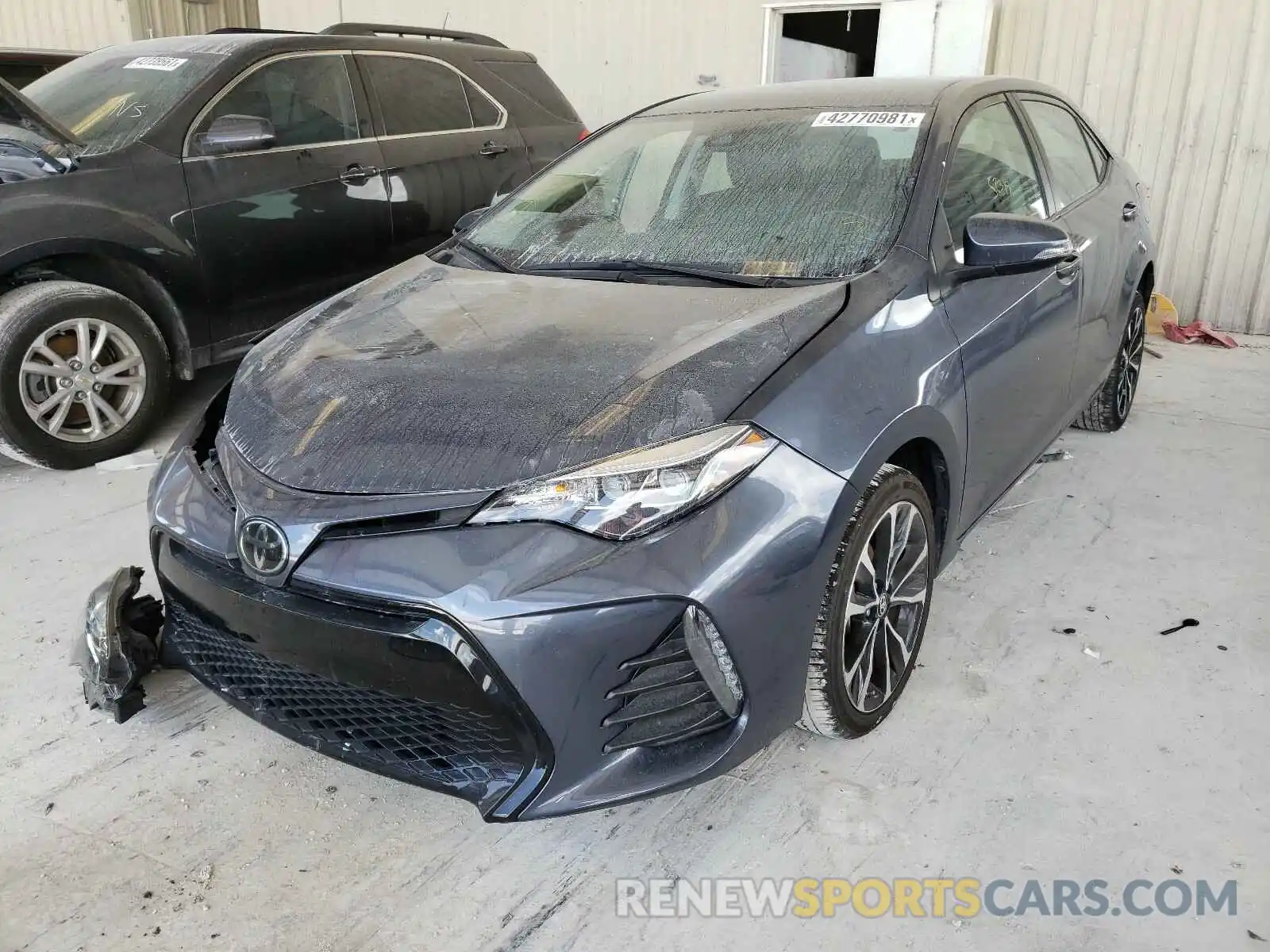 2 Photograph of a damaged car 5YFBURHE9KP888564 TOYOTA COROLLA 2019