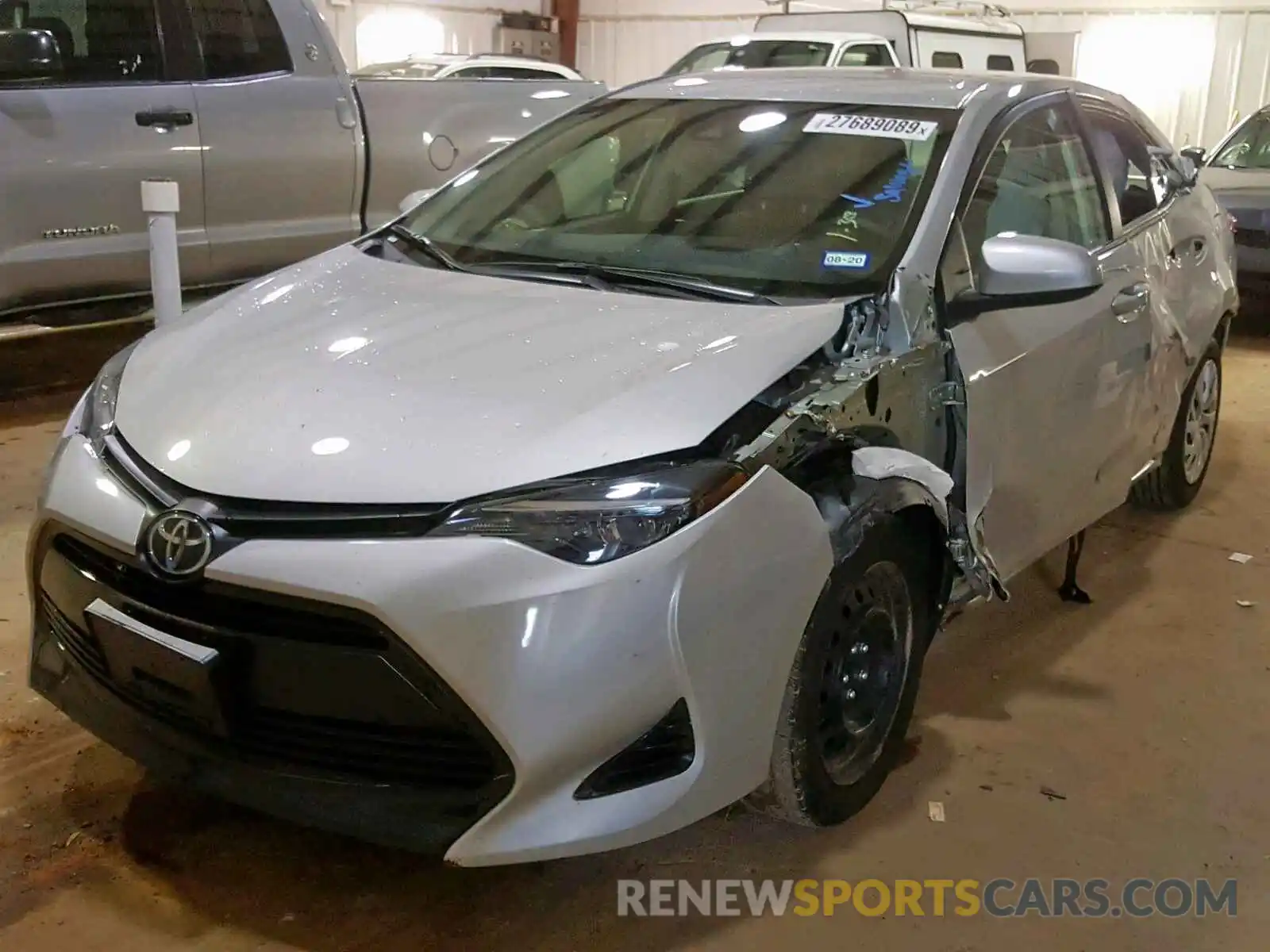 2 Photograph of a damaged car 5YFBURHE9KP888757 TOYOTA COROLLA 2019