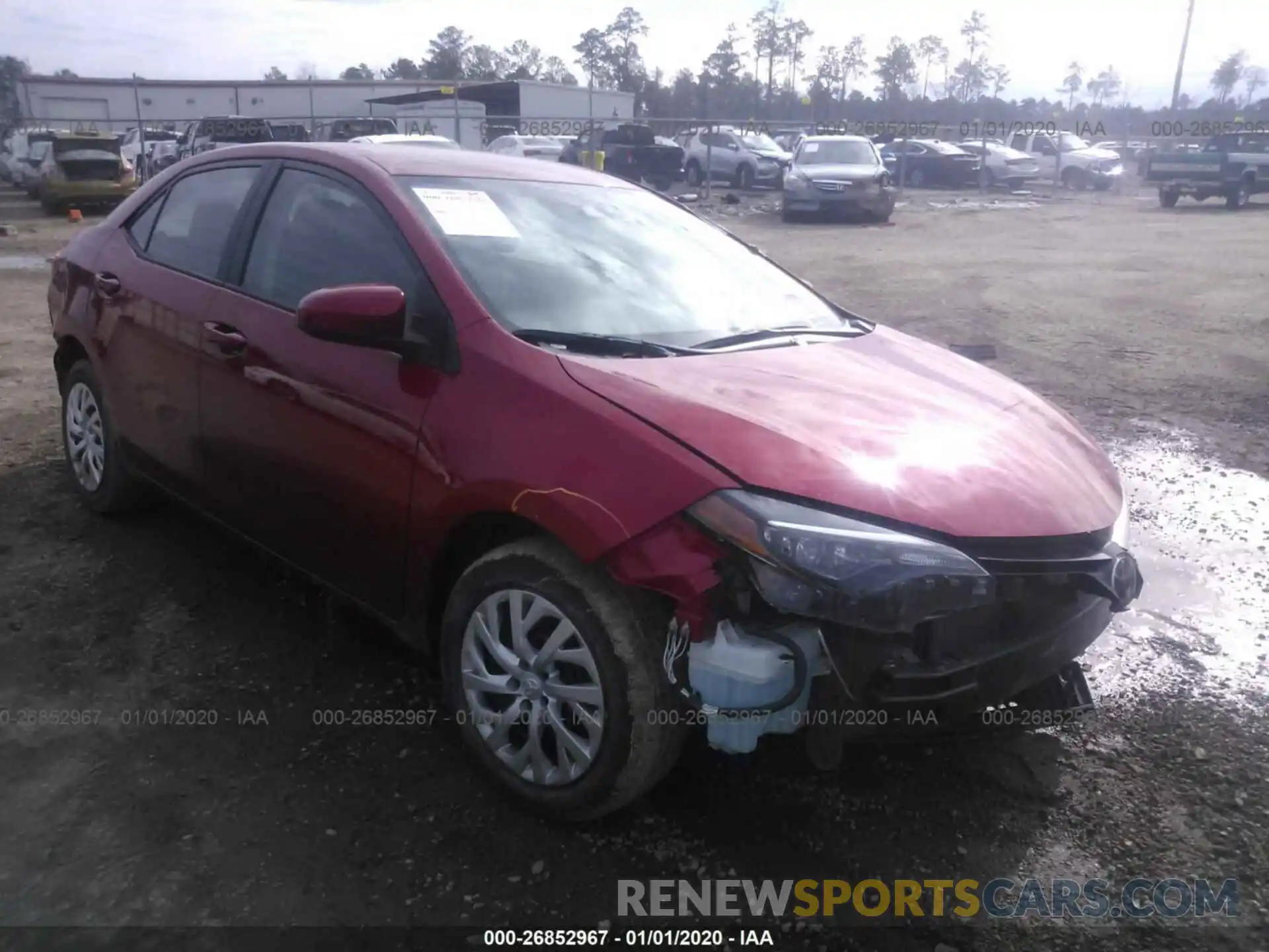 1 Photograph of a damaged car 5YFBURHE9KP888760 TOYOTA COROLLA 2019