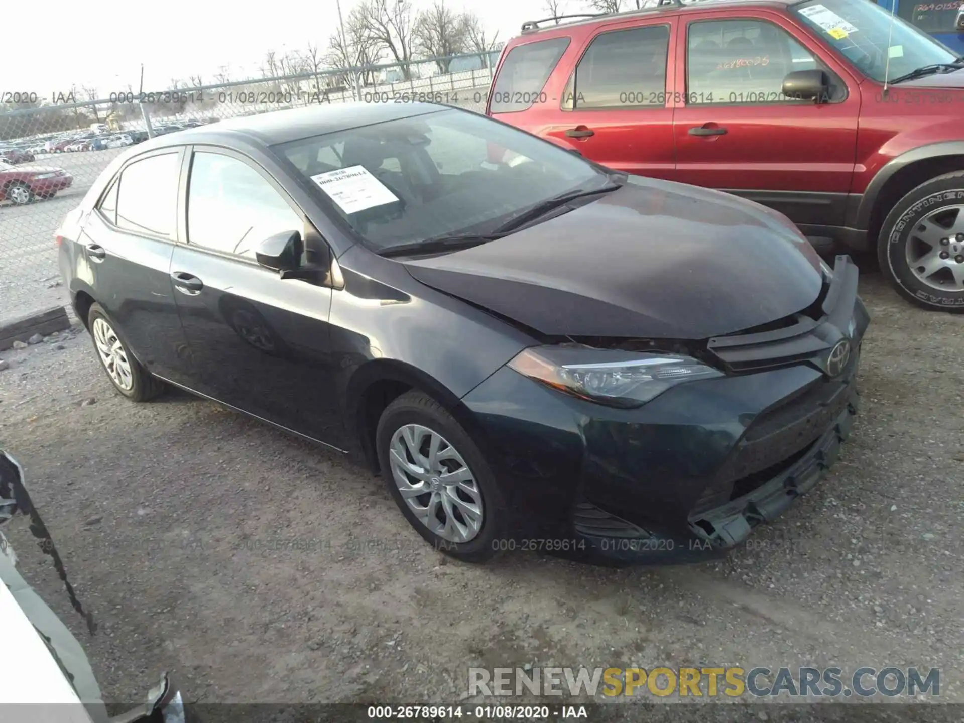 1 Photograph of a damaged car 5YFBURHE9KP888841 TOYOTA COROLLA 2019