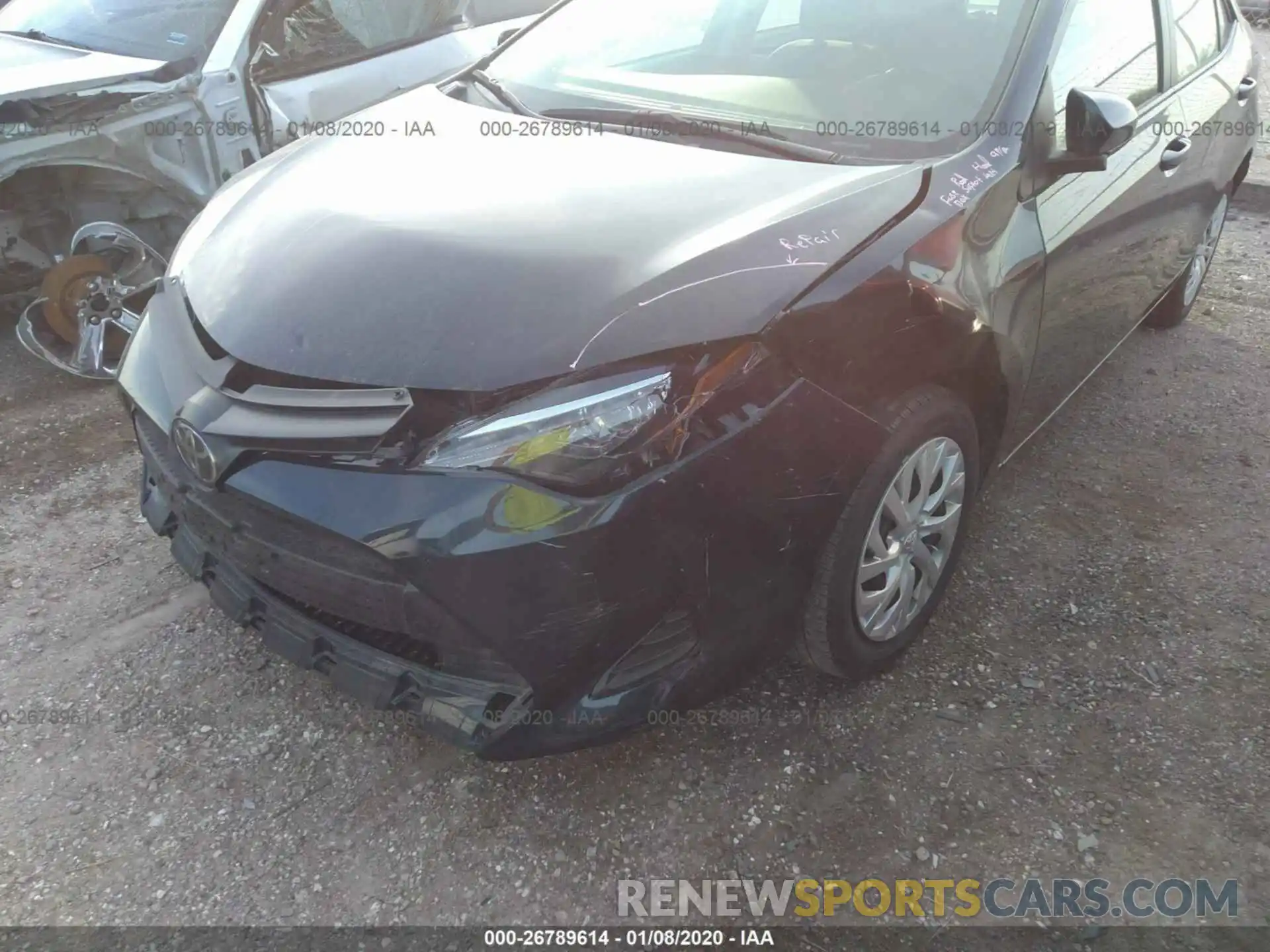 6 Photograph of a damaged car 5YFBURHE9KP888841 TOYOTA COROLLA 2019