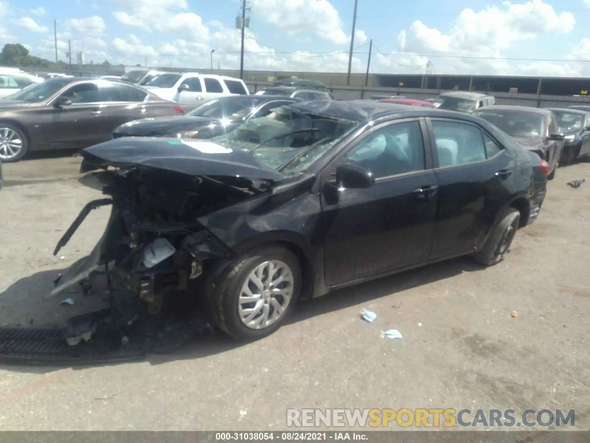 2 Photograph of a damaged car 5YFBURHE9KP888967 TOYOTA COROLLA 2019