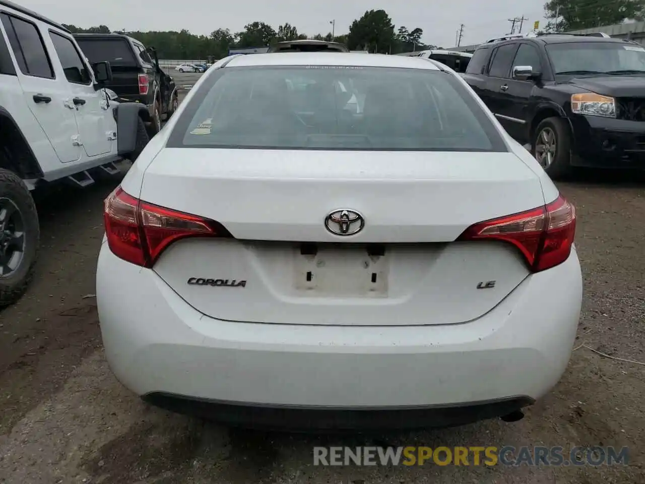 6 Photograph of a damaged car 5YFBURHE9KP888984 TOYOTA COROLLA 2019