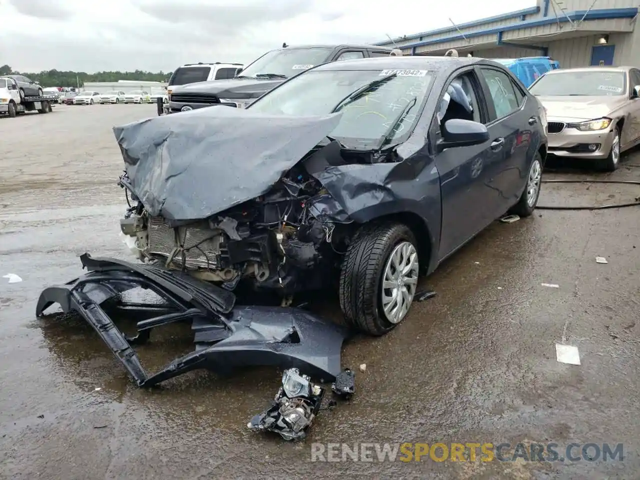 2 Photograph of a damaged car 5YFBURHE9KP889150 TOYOTA COROLLA 2019