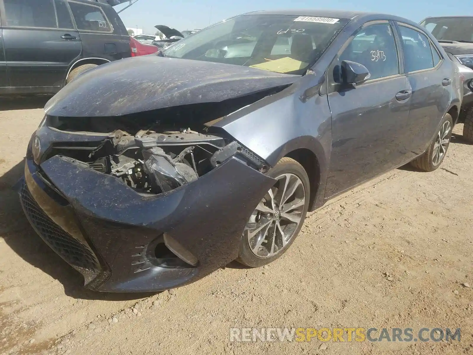 2 Photograph of a damaged car 5YFBURHE9KP889312 TOYOTA COROLLA 2019