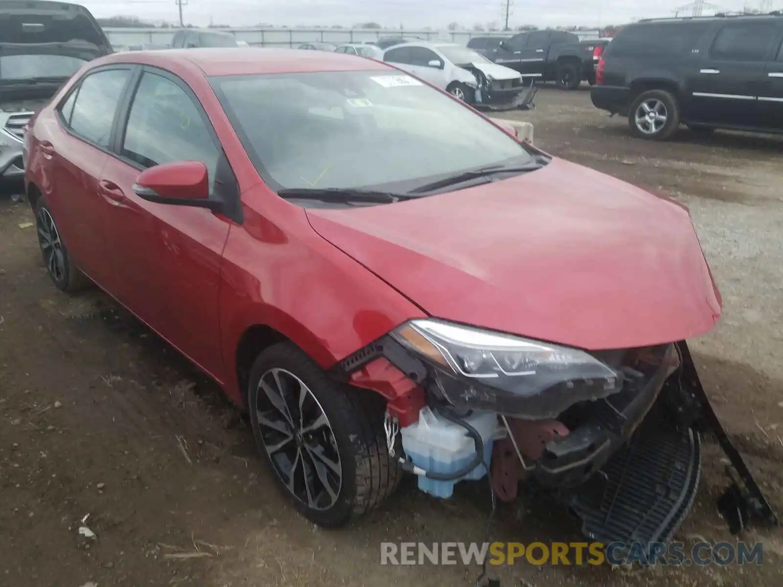 1 Photograph of a damaged car 5YFBURHE9KP889360 TOYOTA COROLLA 2019