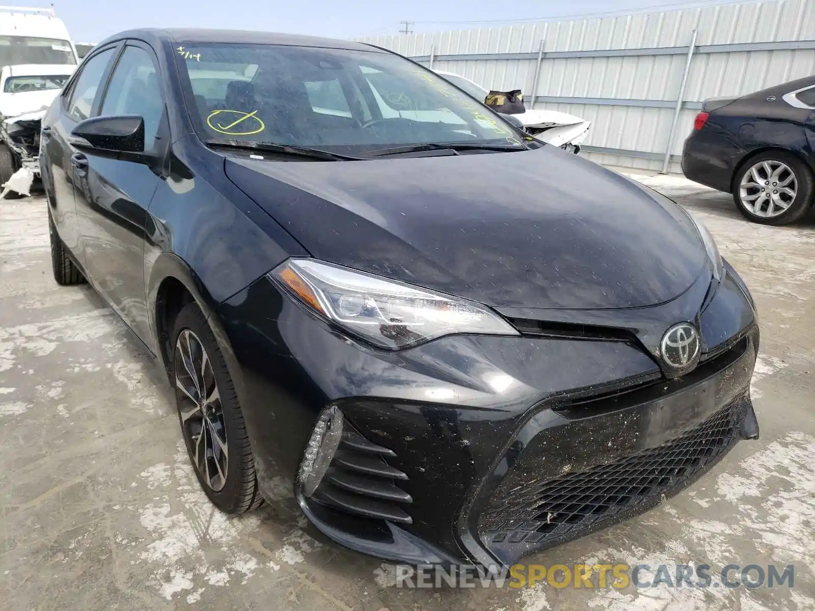 1 Photograph of a damaged car 5YFBURHE9KP889388 TOYOTA COROLLA 2019