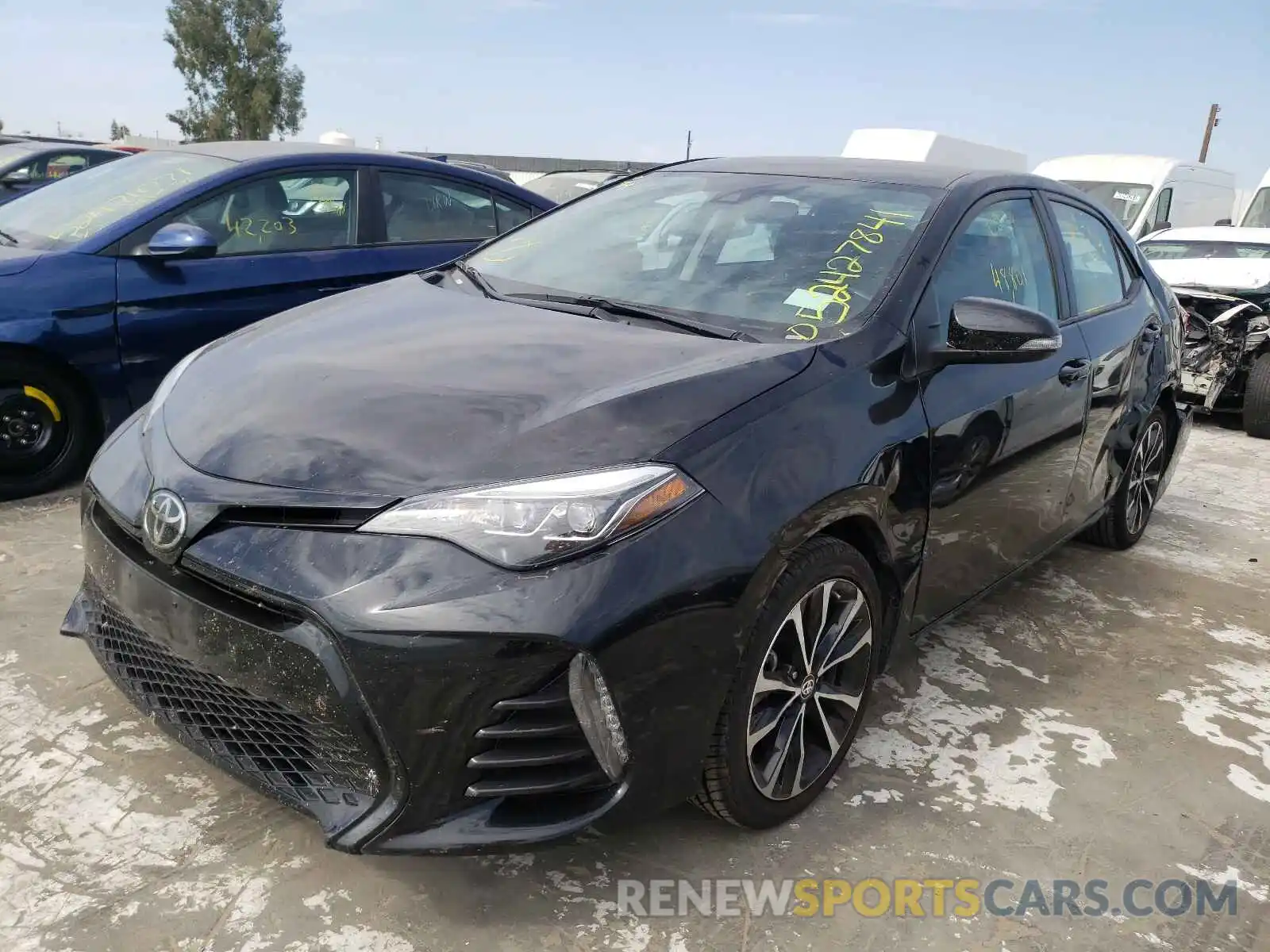 2 Photograph of a damaged car 5YFBURHE9KP889388 TOYOTA COROLLA 2019