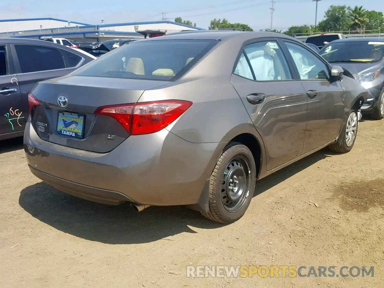 4 Photograph of a damaged car 5YFBURHE9KP889648 TOYOTA COROLLA 2019