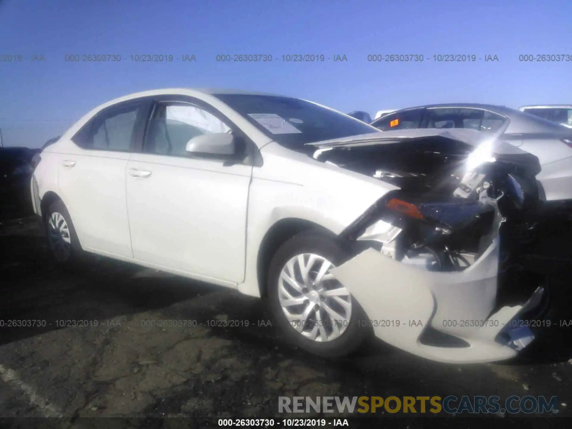 1 Photograph of a damaged car 5YFBURHE9KP889679 TOYOTA COROLLA 2019