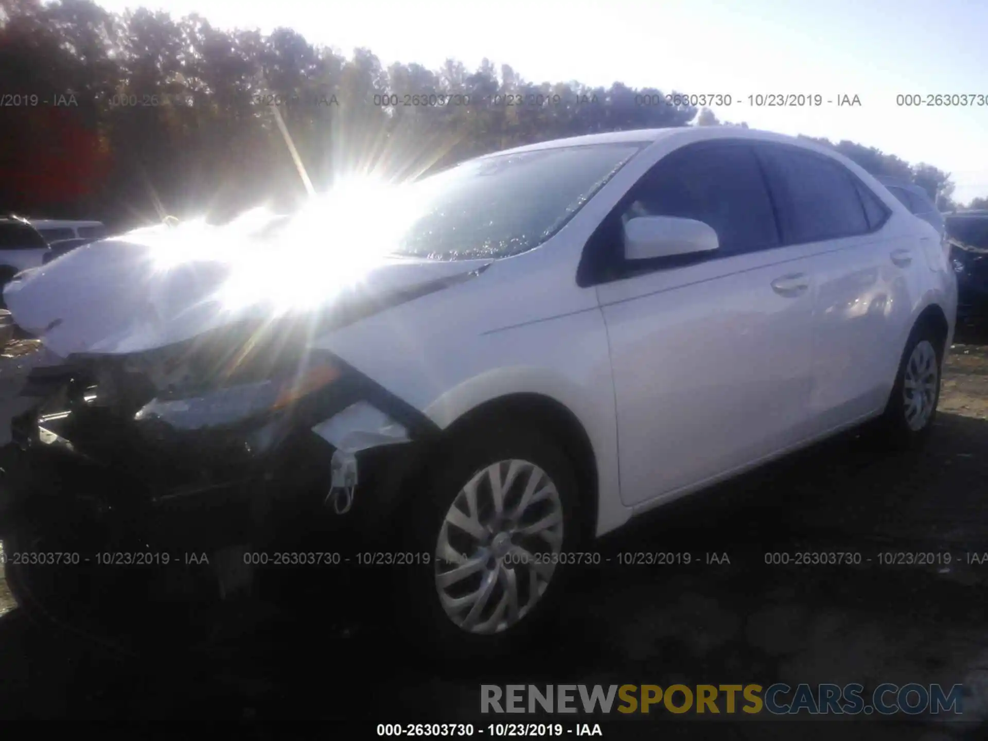 2 Photograph of a damaged car 5YFBURHE9KP889679 TOYOTA COROLLA 2019