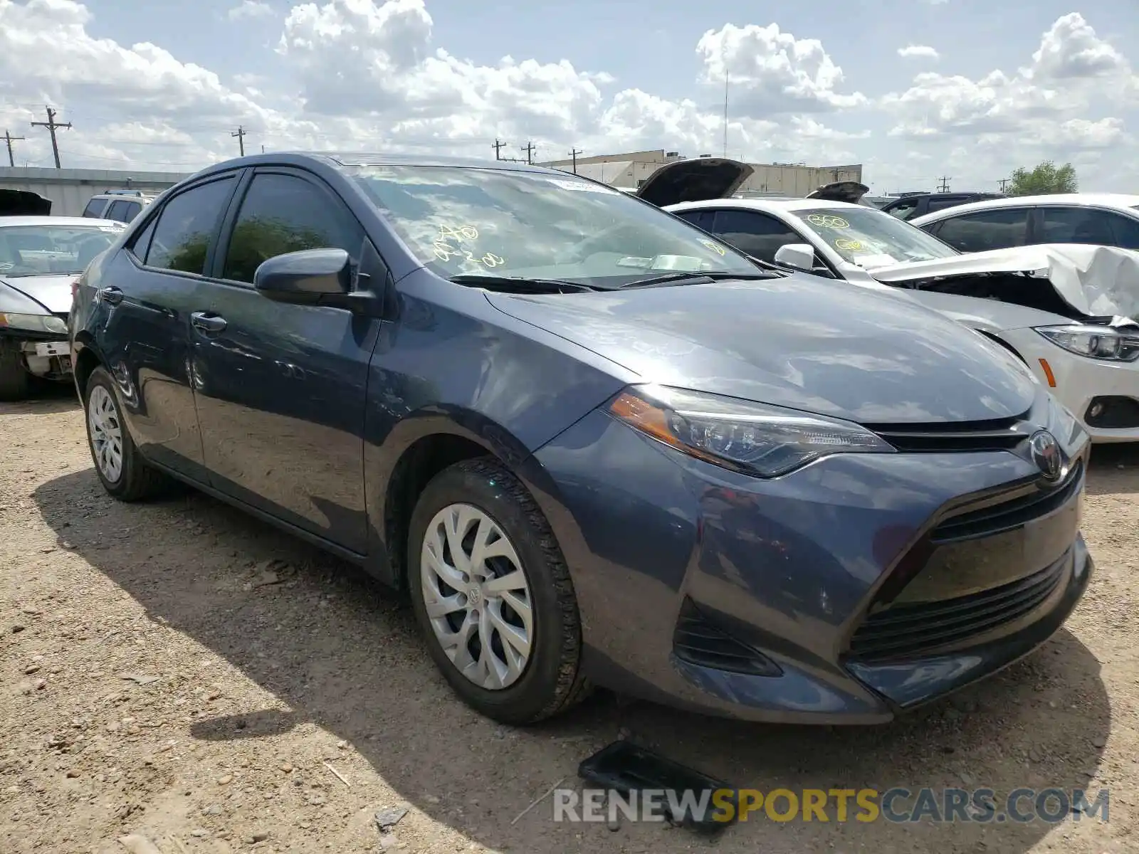 1 Photograph of a damaged car 5YFBURHE9KP889794 TOYOTA COROLLA 2019