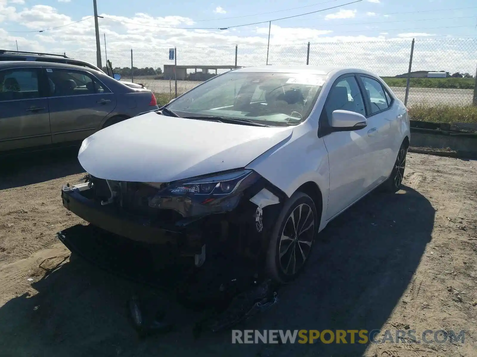 2 Photograph of a damaged car 5YFBURHE9KP889956 TOYOTA COROLLA 2019