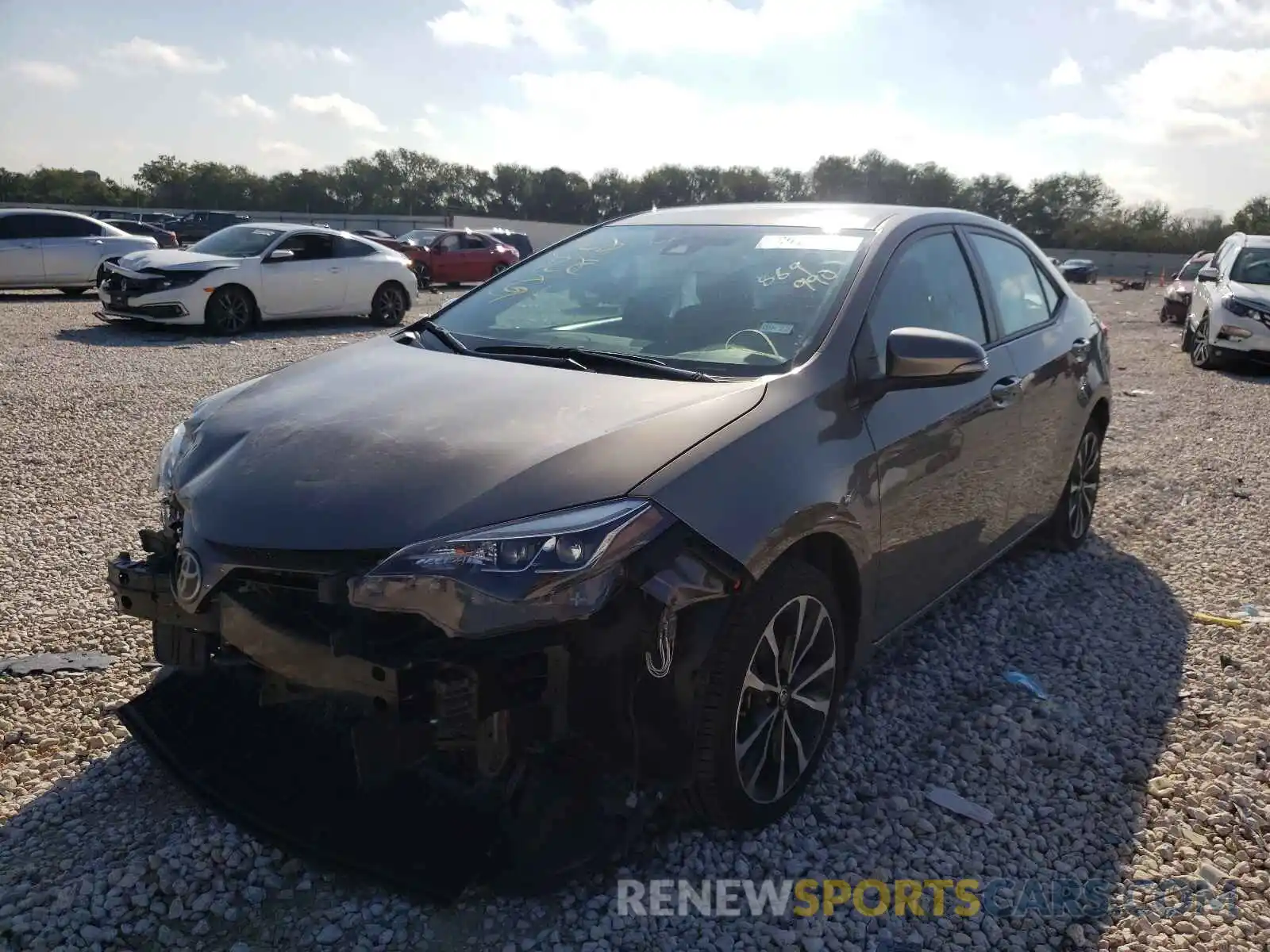 2 Photograph of a damaged car 5YFBURHE9KP889990 TOYOTA COROLLA 2019