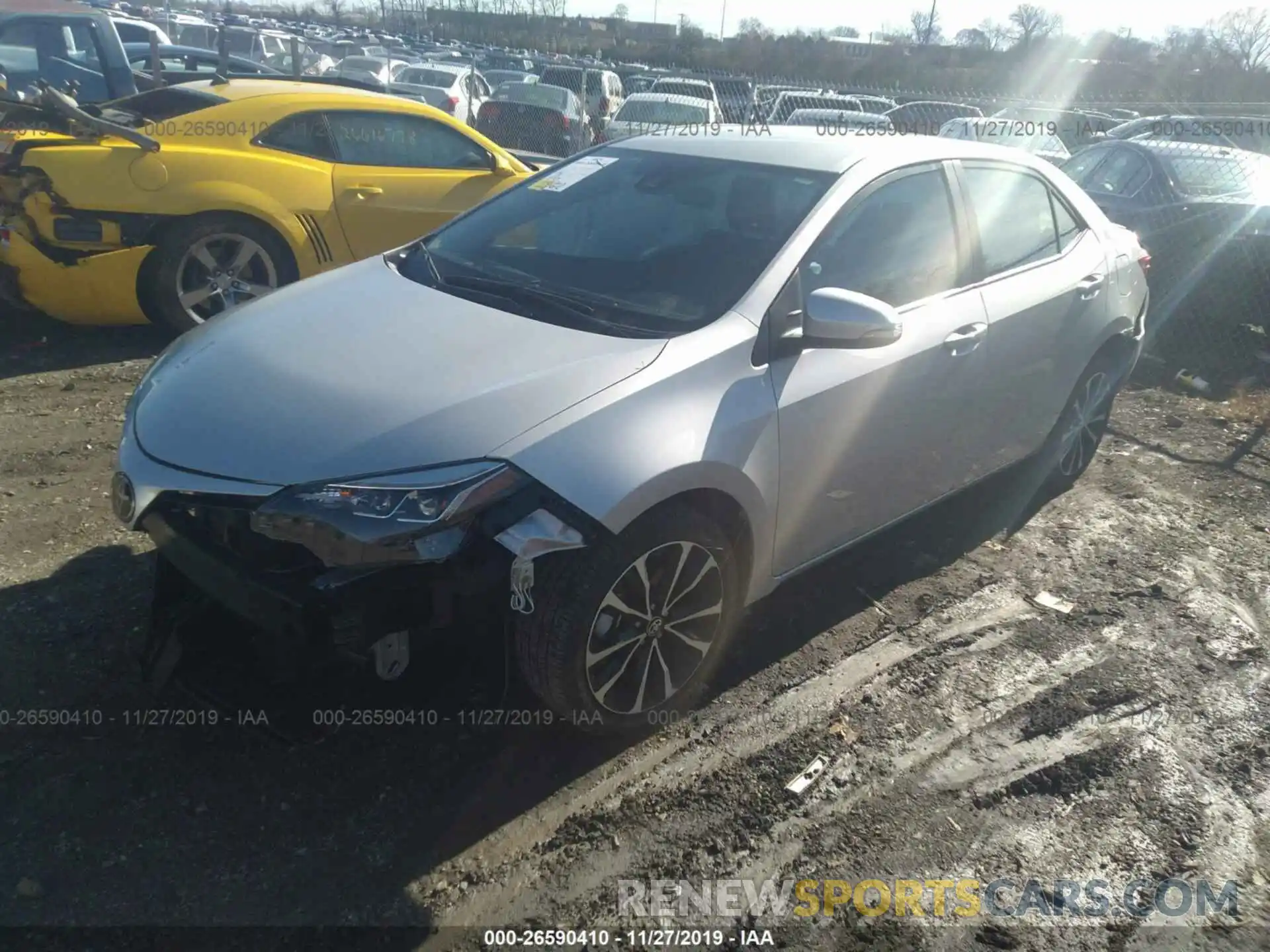 2 Photograph of a damaged car 5YFBURHE9KP890055 TOYOTA COROLLA 2019