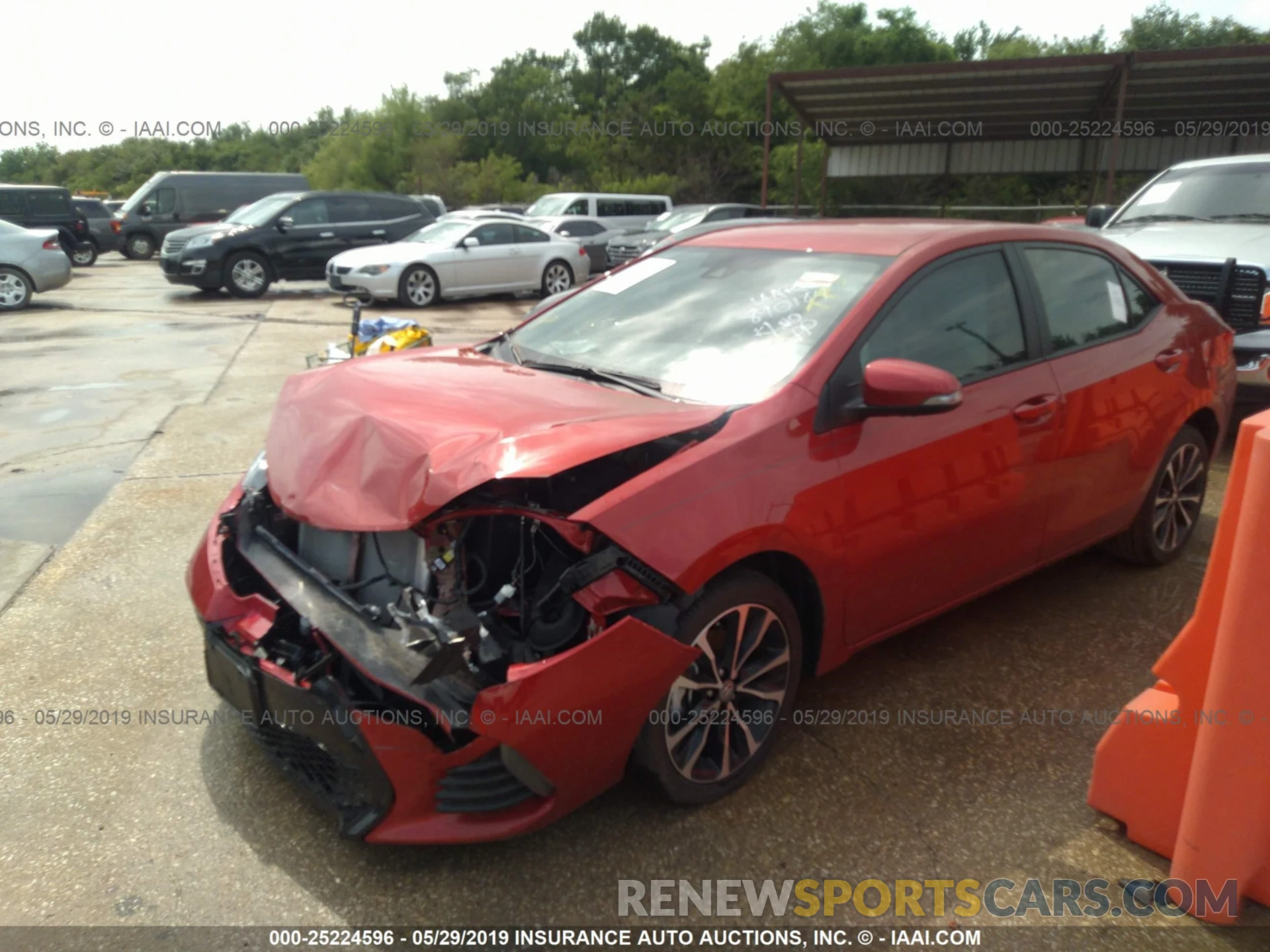 2 Photograph of a damaged car 5YFBURHE9KP890184 TOYOTA COROLLA 2019