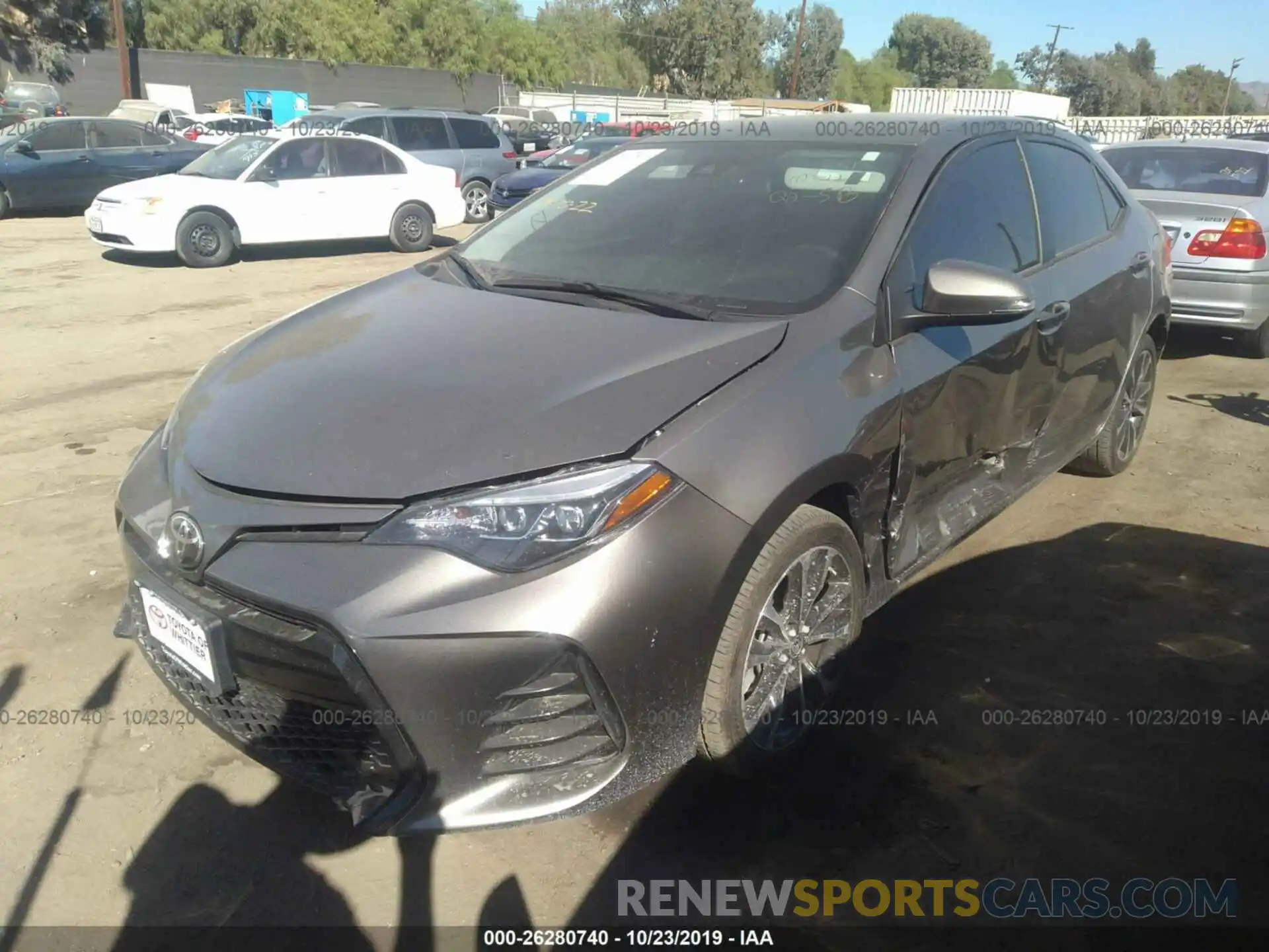 2 Photograph of a damaged car 5YFBURHE9KP890413 TOYOTA COROLLA 2019