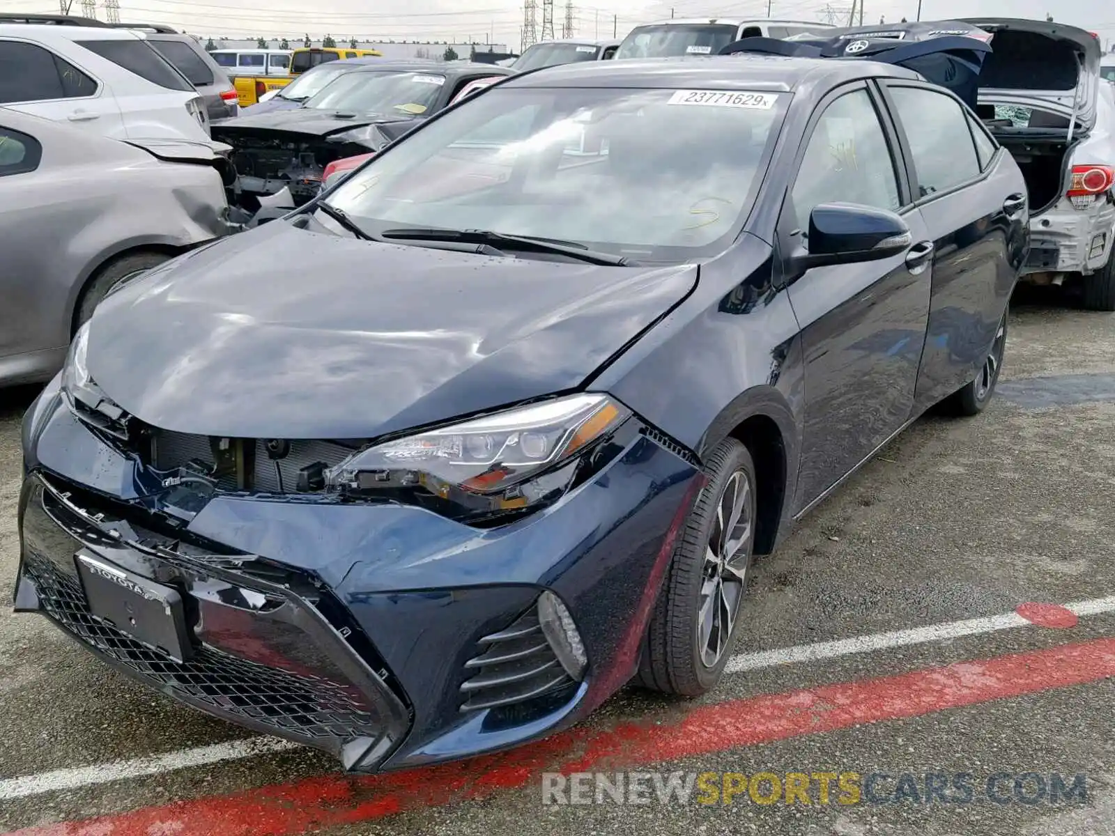 2 Photograph of a damaged car 5YFBURHE9KP890430 TOYOTA COROLLA 2019