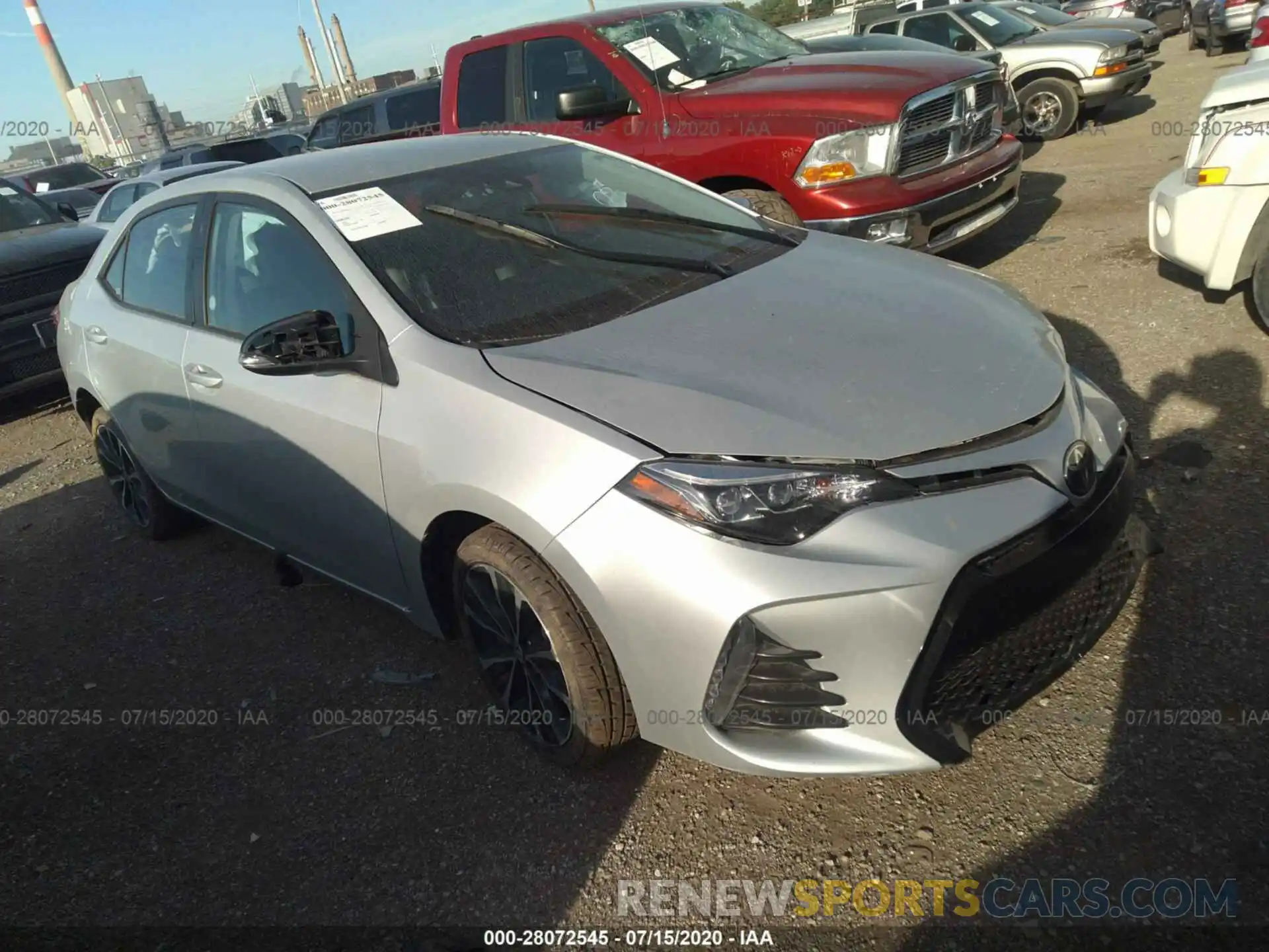 1 Photograph of a damaged car 5YFBURHE9KP890542 TOYOTA COROLLA 2019