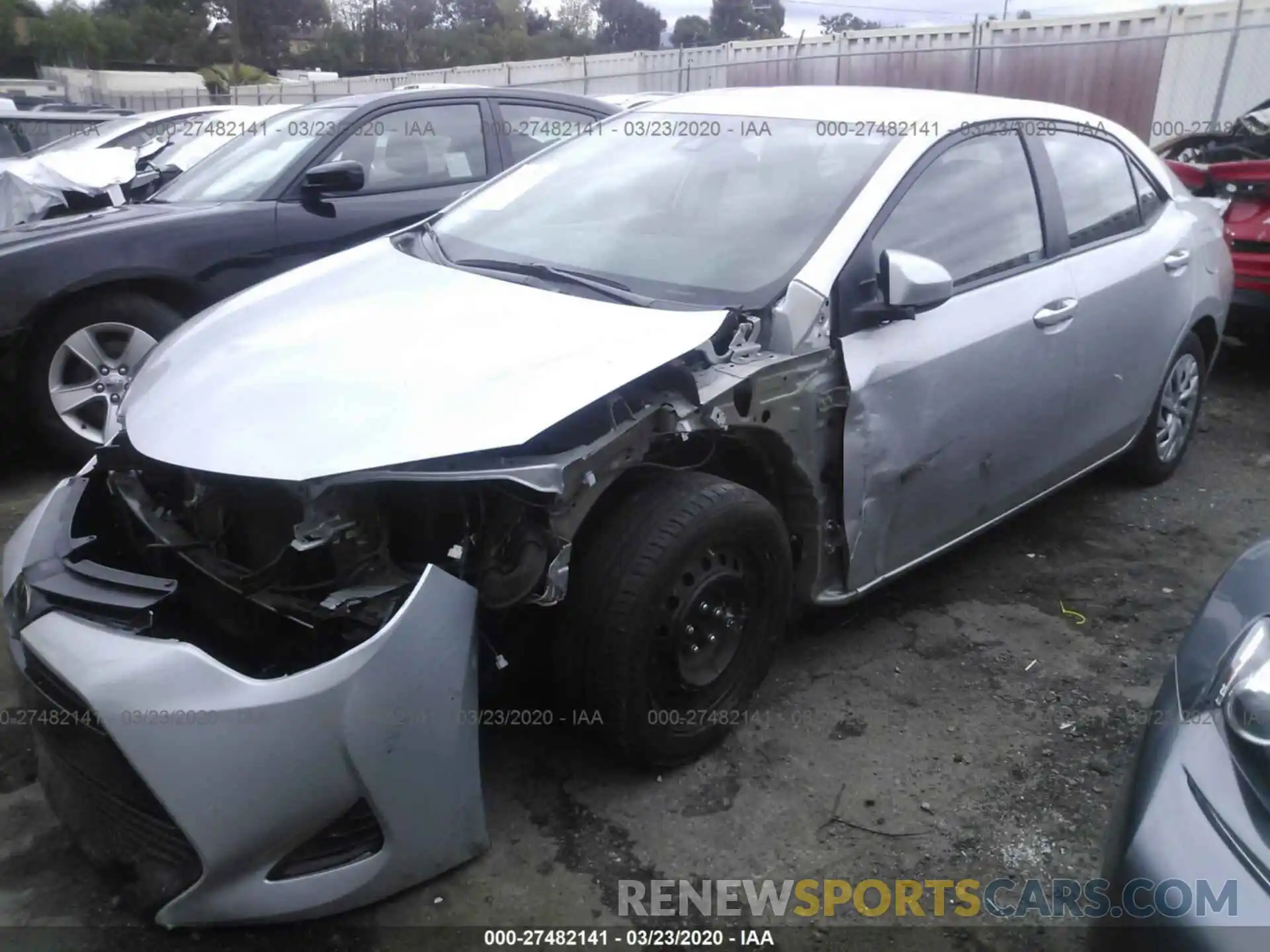 2 Photograph of a damaged car 5YFBURHE9KP890668 TOYOTA COROLLA 2019