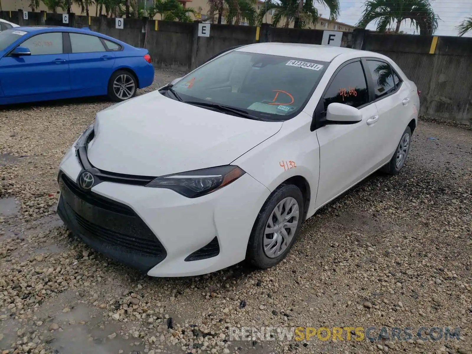 2 Photograph of a damaged car 5YFBURHE9KP890797 TOYOTA COROLLA 2019