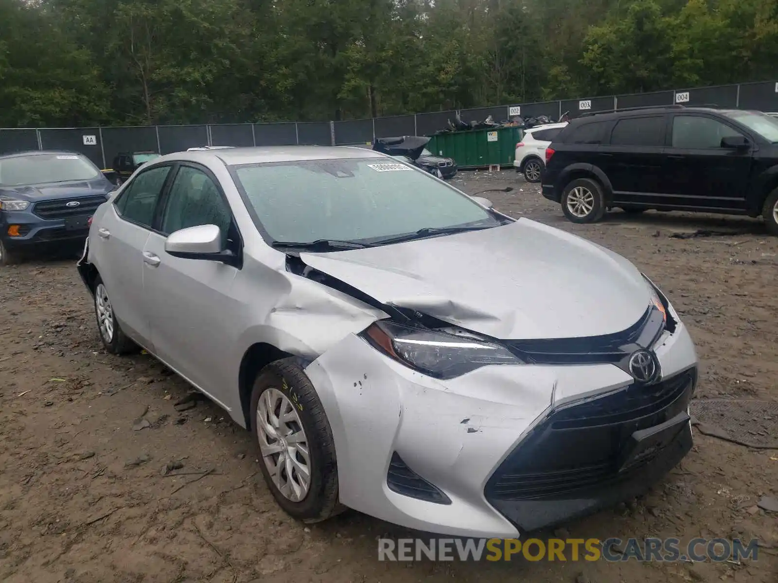 1 Photograph of a damaged car 5YFBURHE9KP890914 TOYOTA COROLLA 2019