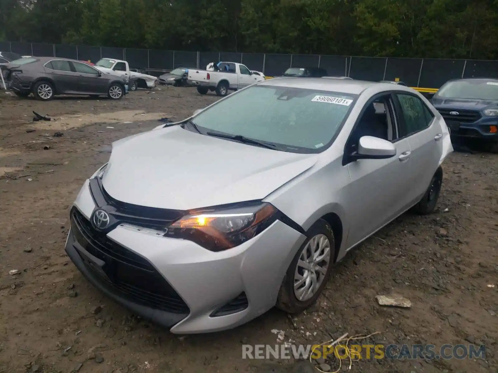 2 Photograph of a damaged car 5YFBURHE9KP890914 TOYOTA COROLLA 2019