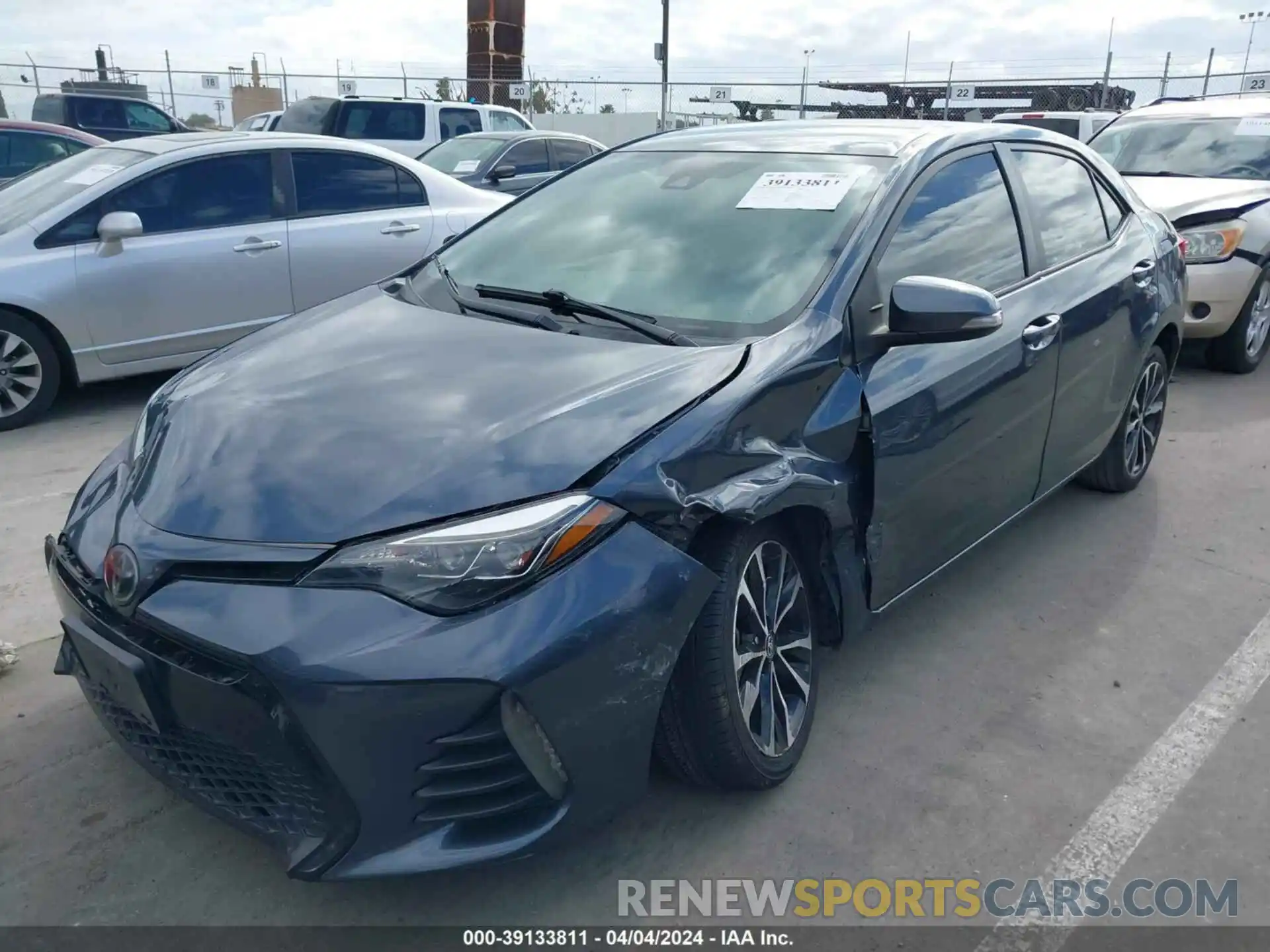 2 Photograph of a damaged car 5YFBURHE9KP891903 TOYOTA COROLLA 2019