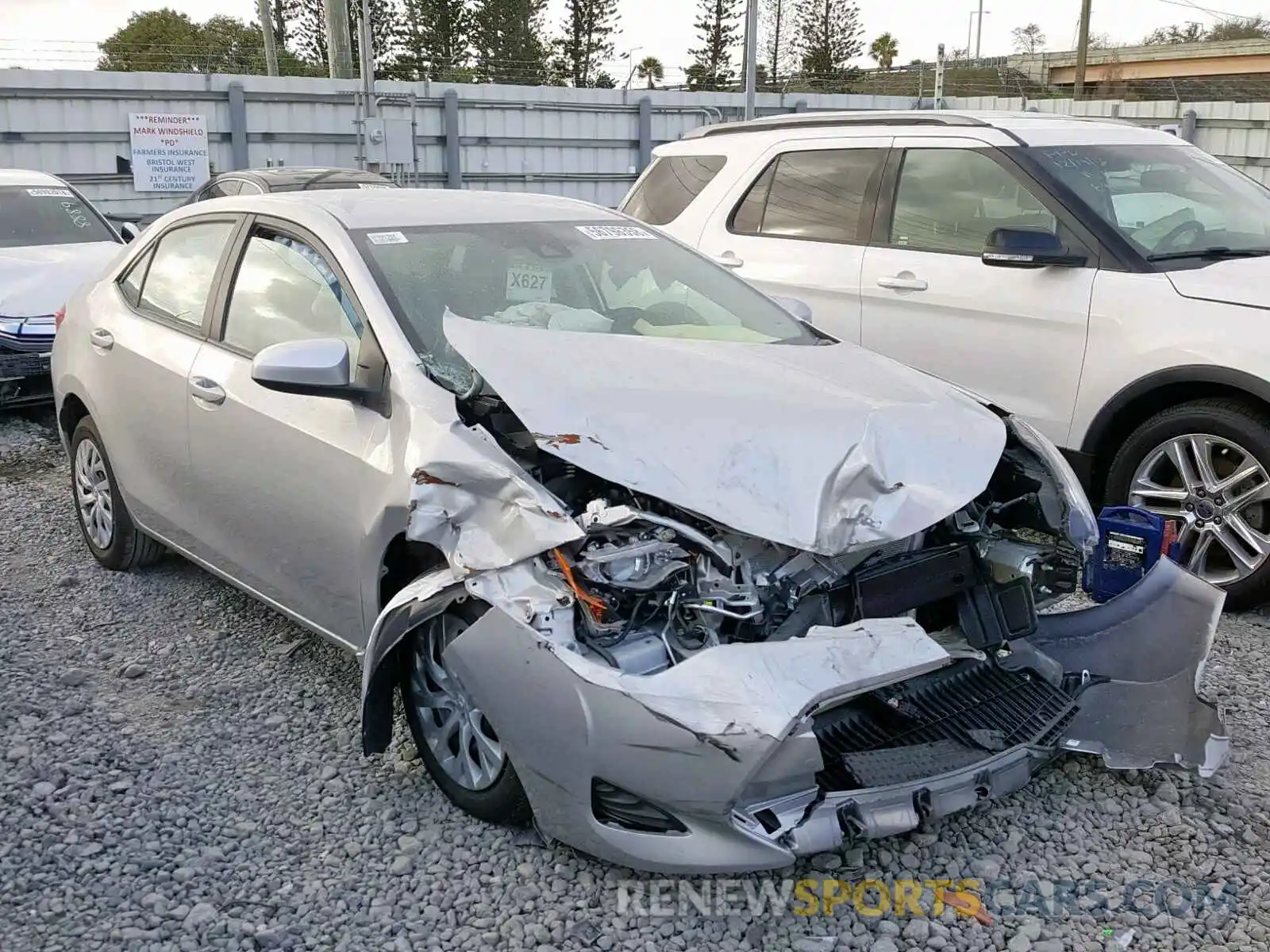 1 Photograph of a damaged car 5YFBURHE9KP891982 TOYOTA COROLLA 2019