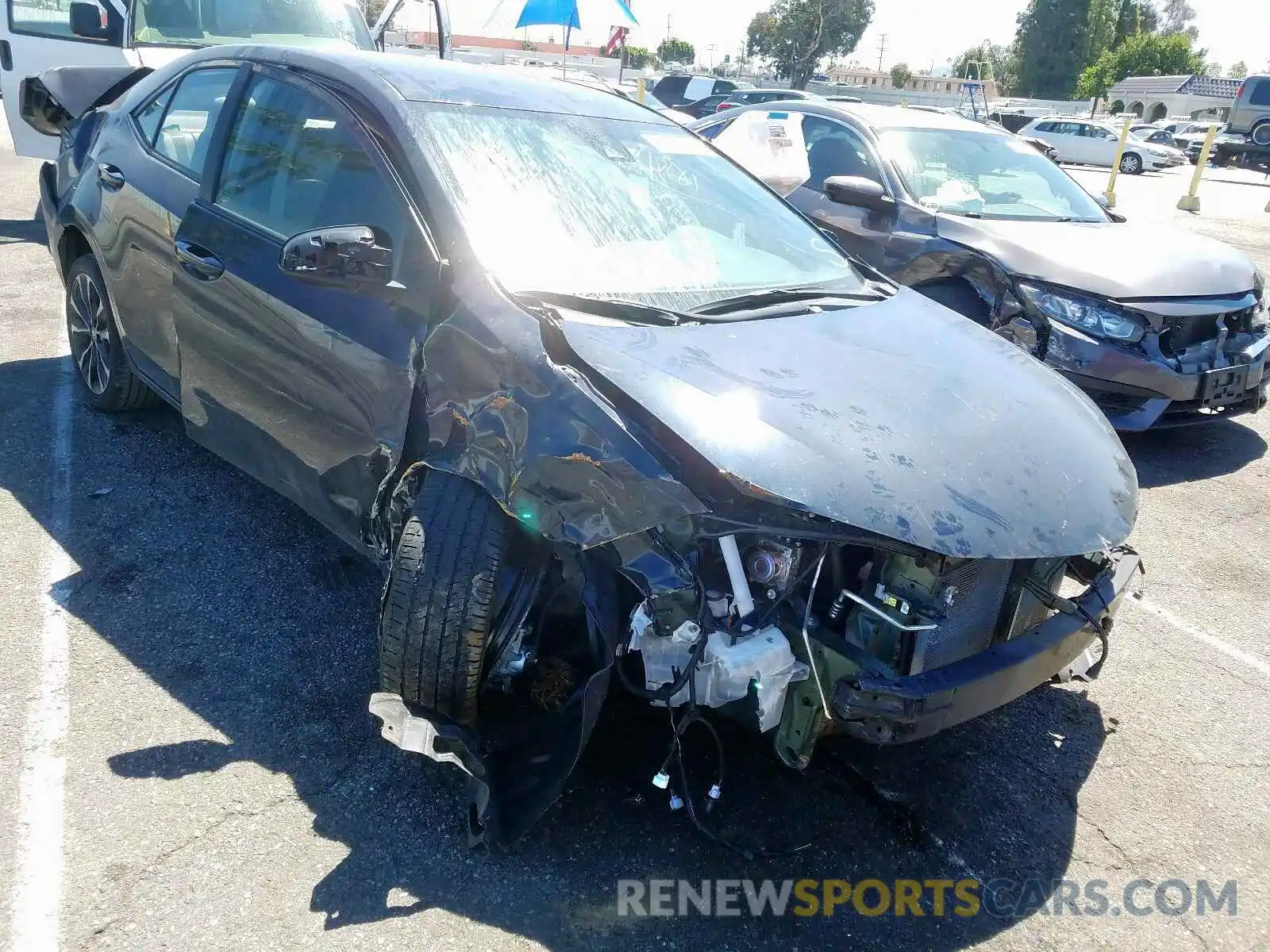 1 Photograph of a damaged car 5YFBURHE9KP892078 TOYOTA COROLLA 2019