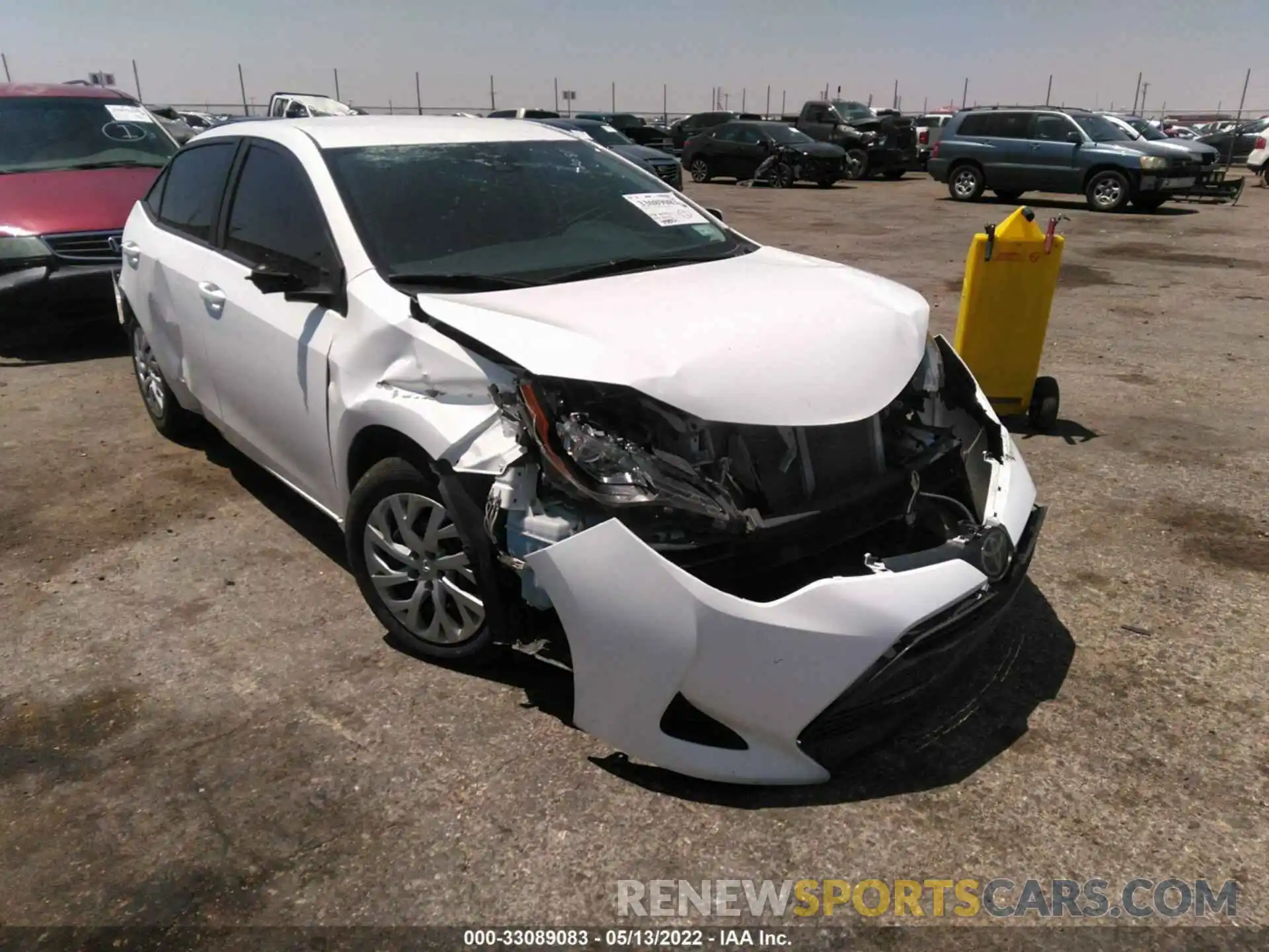 1 Photograph of a damaged car 5YFBURHE9KP892081 TOYOTA COROLLA 2019