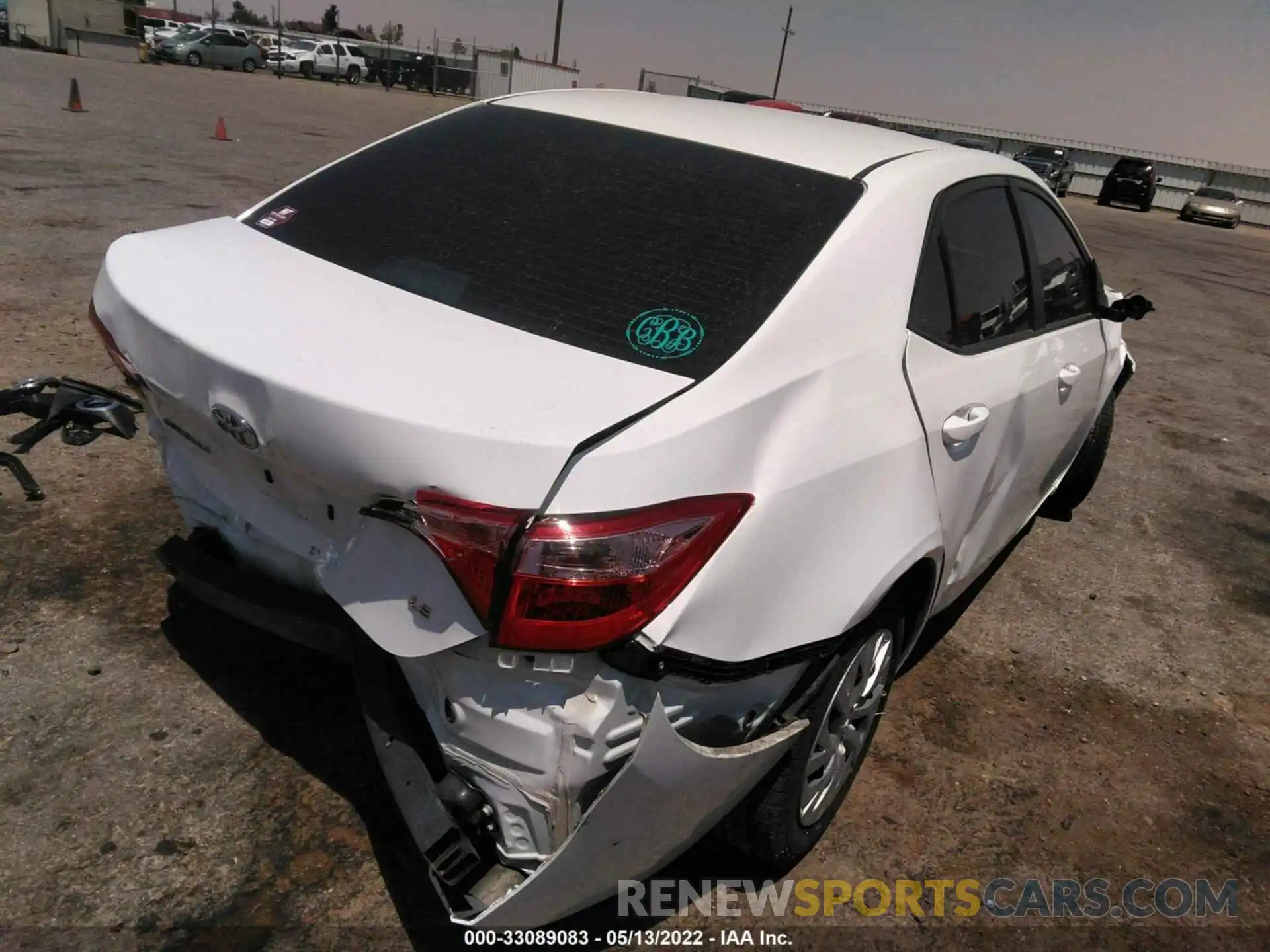 4 Photograph of a damaged car 5YFBURHE9KP892081 TOYOTA COROLLA 2019