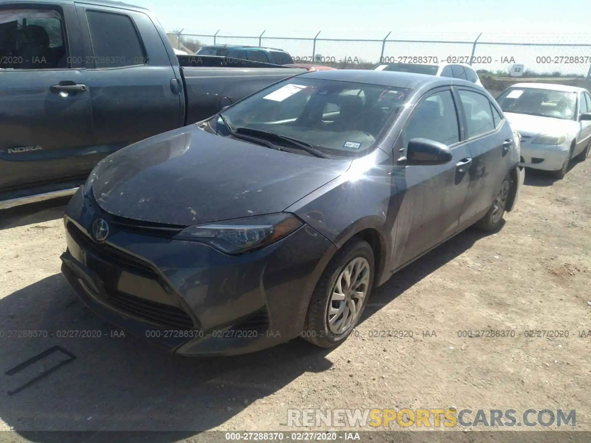 2 Photograph of a damaged car 5YFBURHE9KP892131 TOYOTA COROLLA 2019