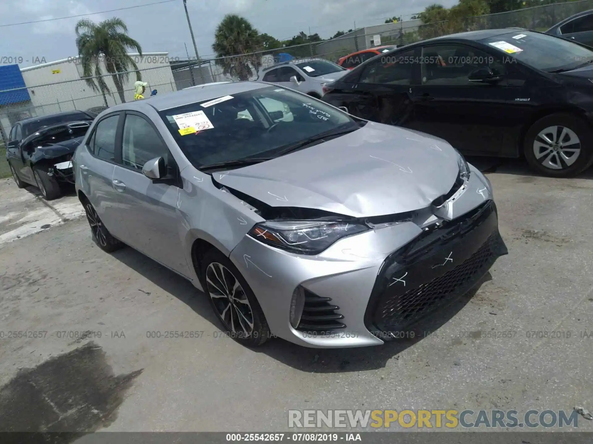 1 Photograph of a damaged car 5YFBURHE9KP892212 TOYOTA COROLLA 2019