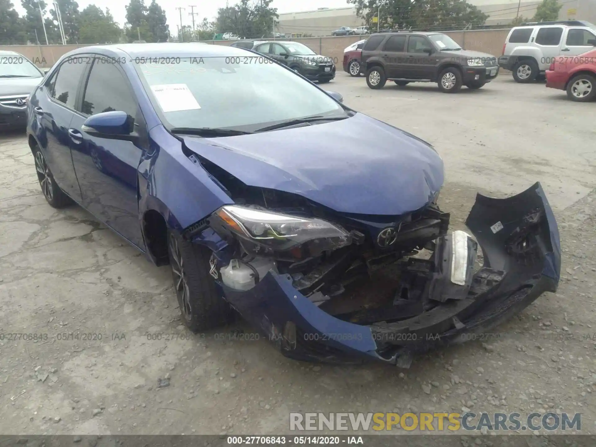 1 Photograph of a damaged car 5YFBURHE9KP892825 TOYOTA COROLLA 2019